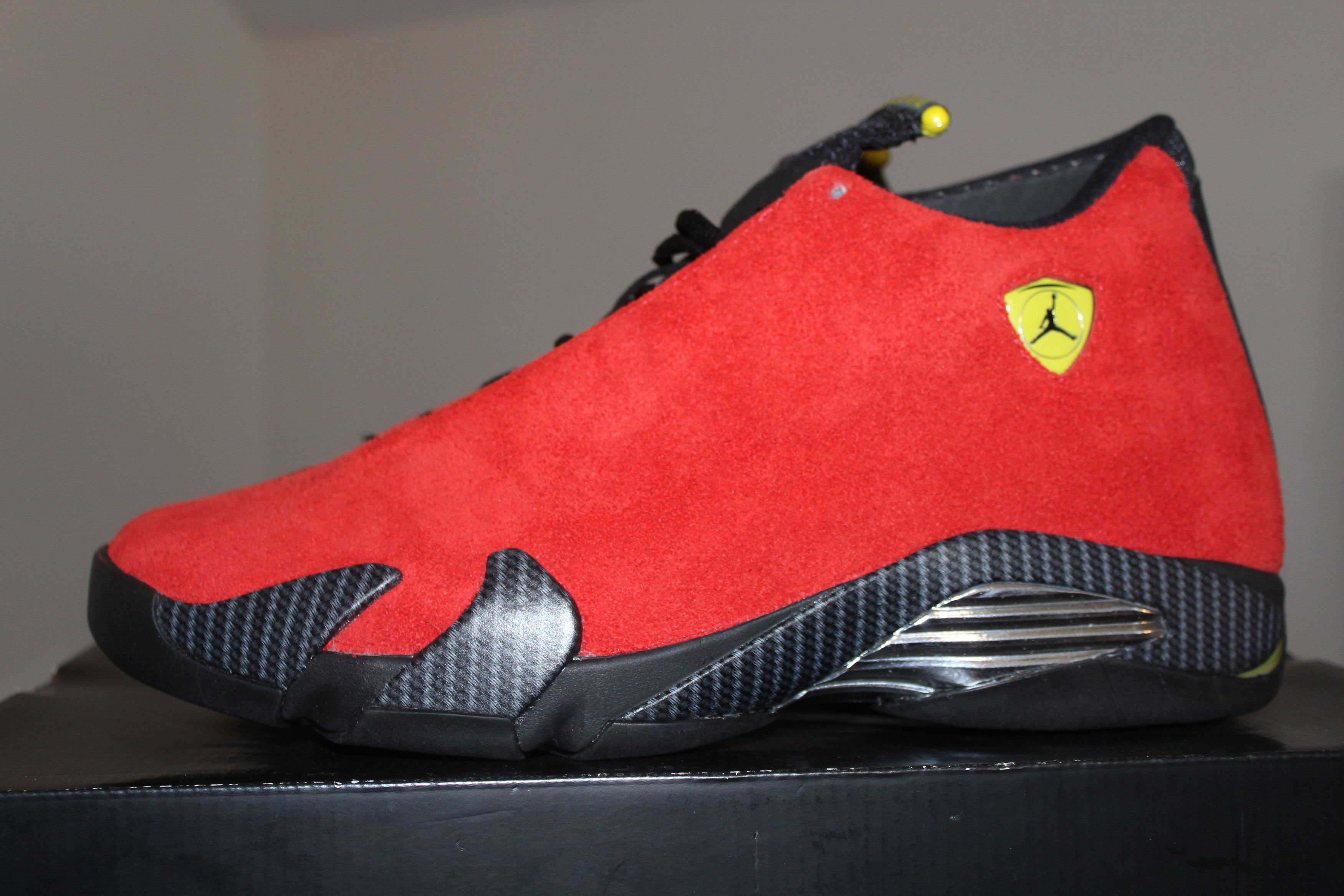 Jordan Brand 2014 Air Jordan Retro 14 Ferrari Size 10.5 Red/Black OG Size US 10.5 / EU 43-44 - 2 Thumbnail
