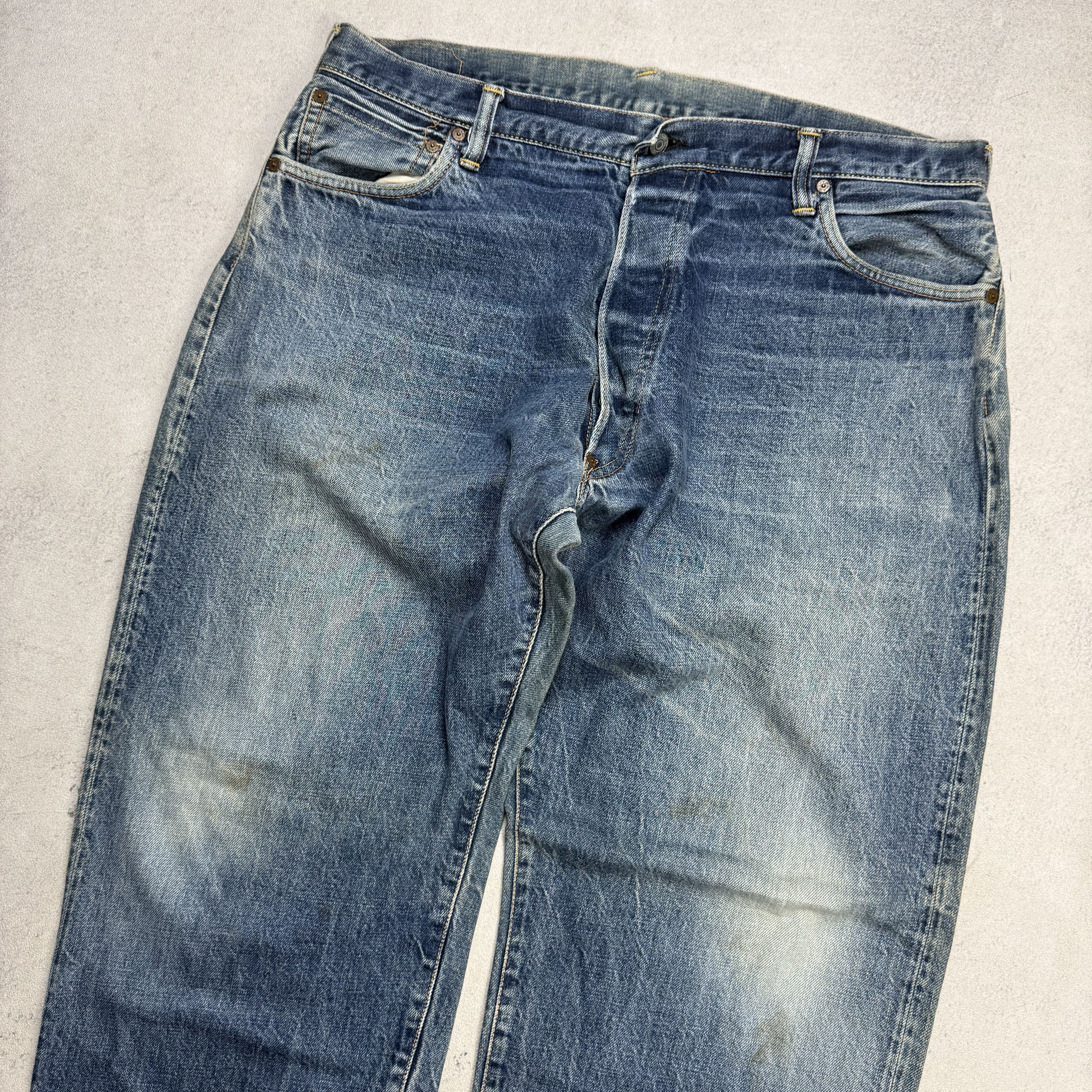 Evisu Vintage Evisu Selvedge Jeans Distressed Denim Size US 38 / EU 54 - 4 Thumbnail