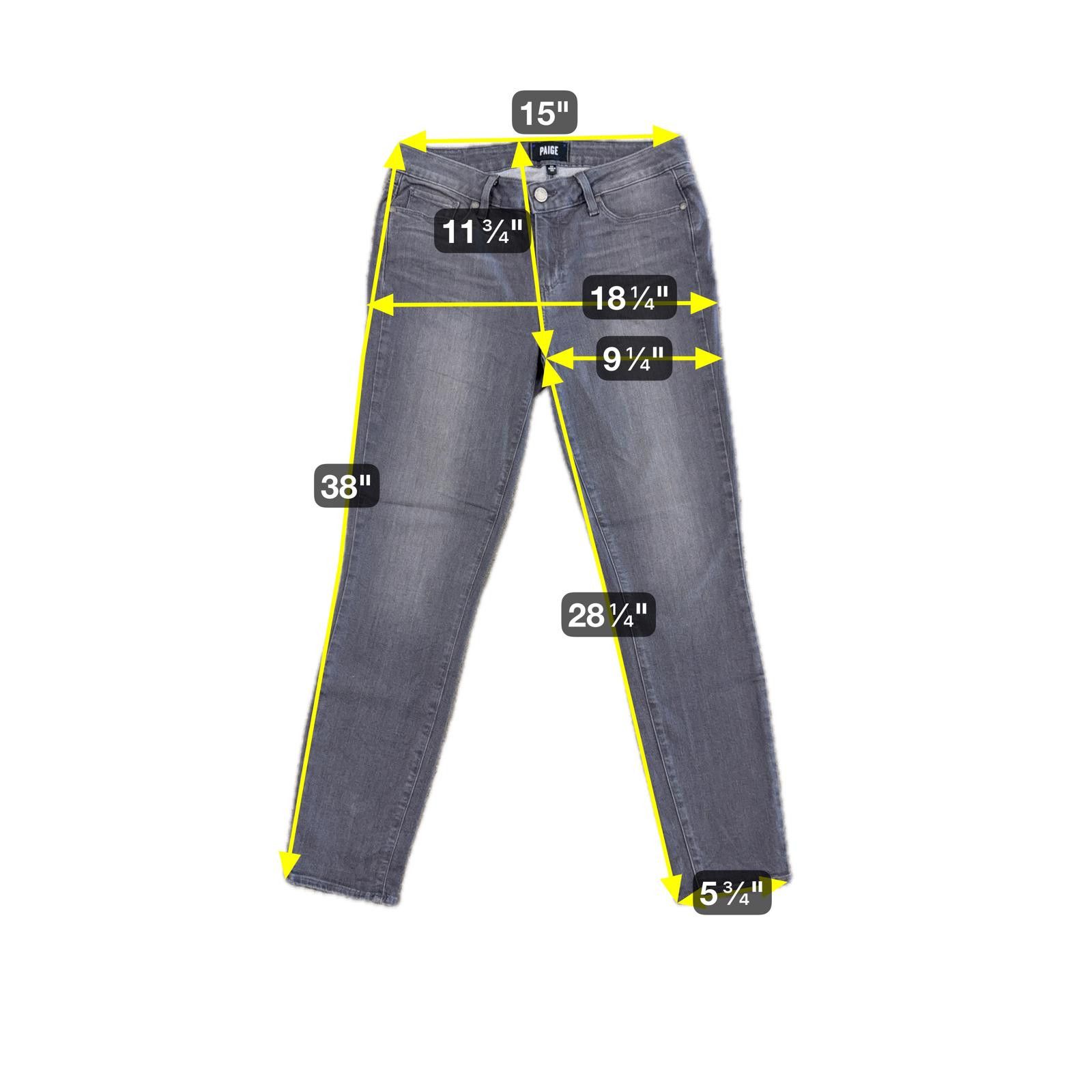 Paige Paige Verdugo Ankle Skinny Jeans Bonnie Grey (Pen Mark) - 30 Size 30" / US 8 / IT 44 - 12 Thumbnail