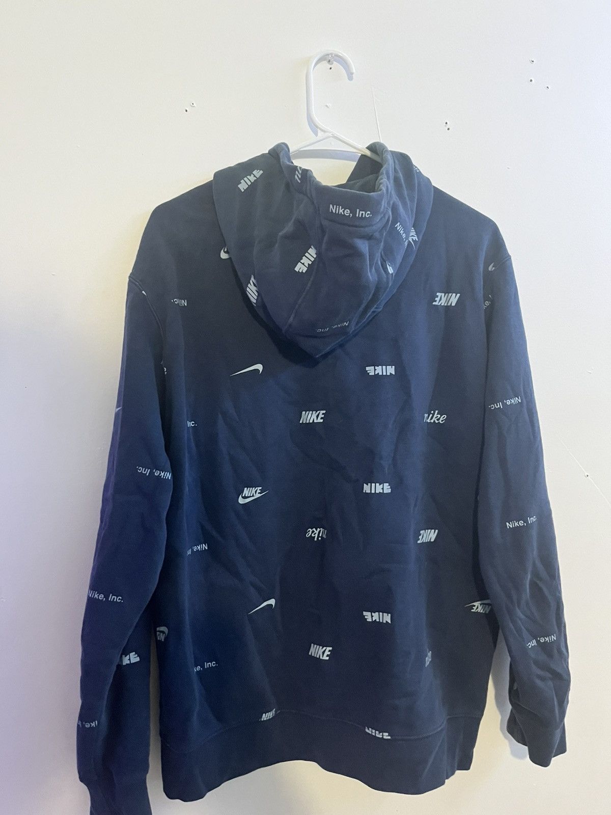 Nike Nike Blue Logo Hoodie Size US L / EU 52-54 / 3 - 2 Thumbnail
