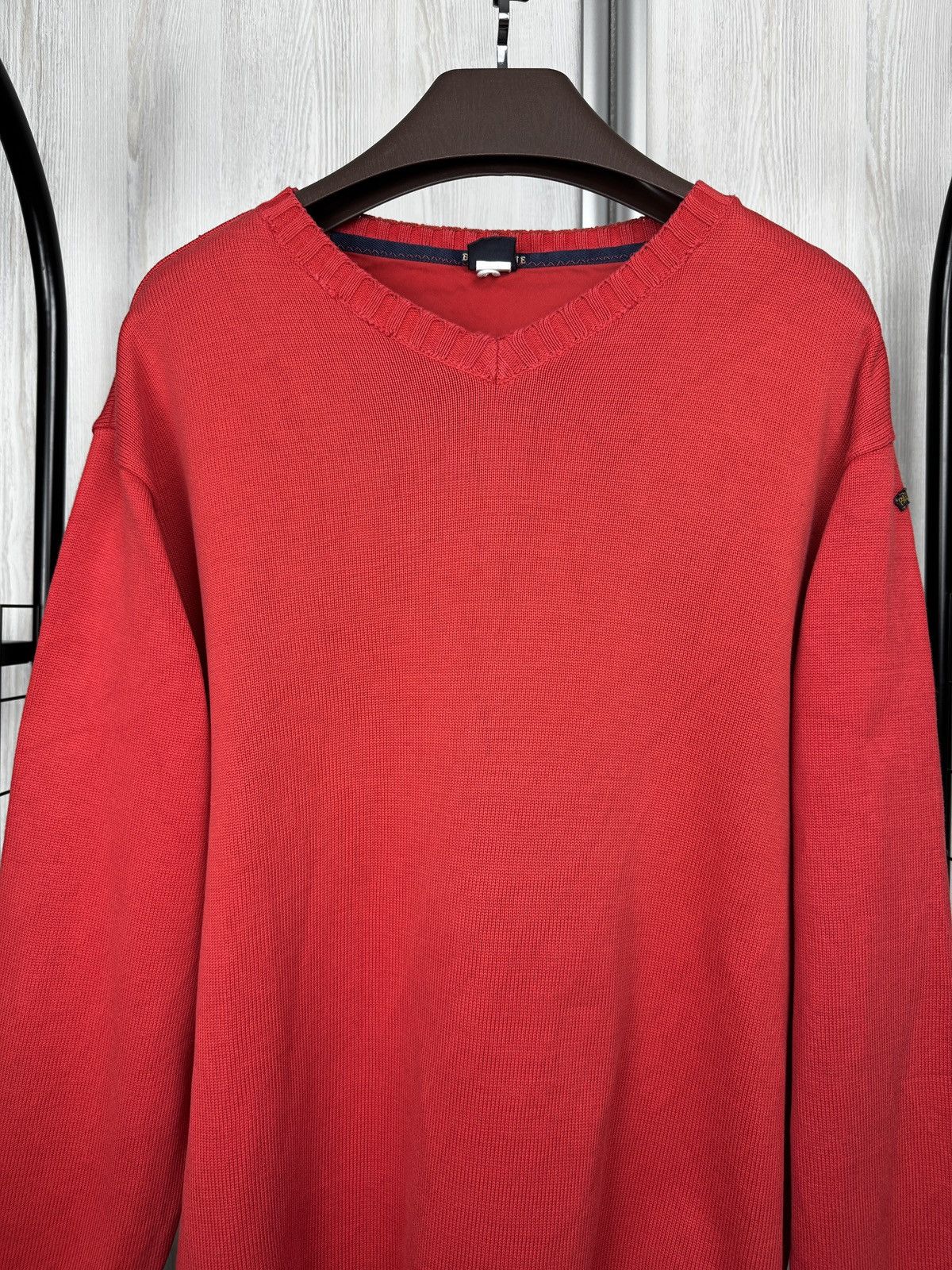 Paul & Shark Paul & Shark vintage heavy knit cotton red sweater jumper XL Size US XL / EU 56 / 4 - 5 Thumbnail
