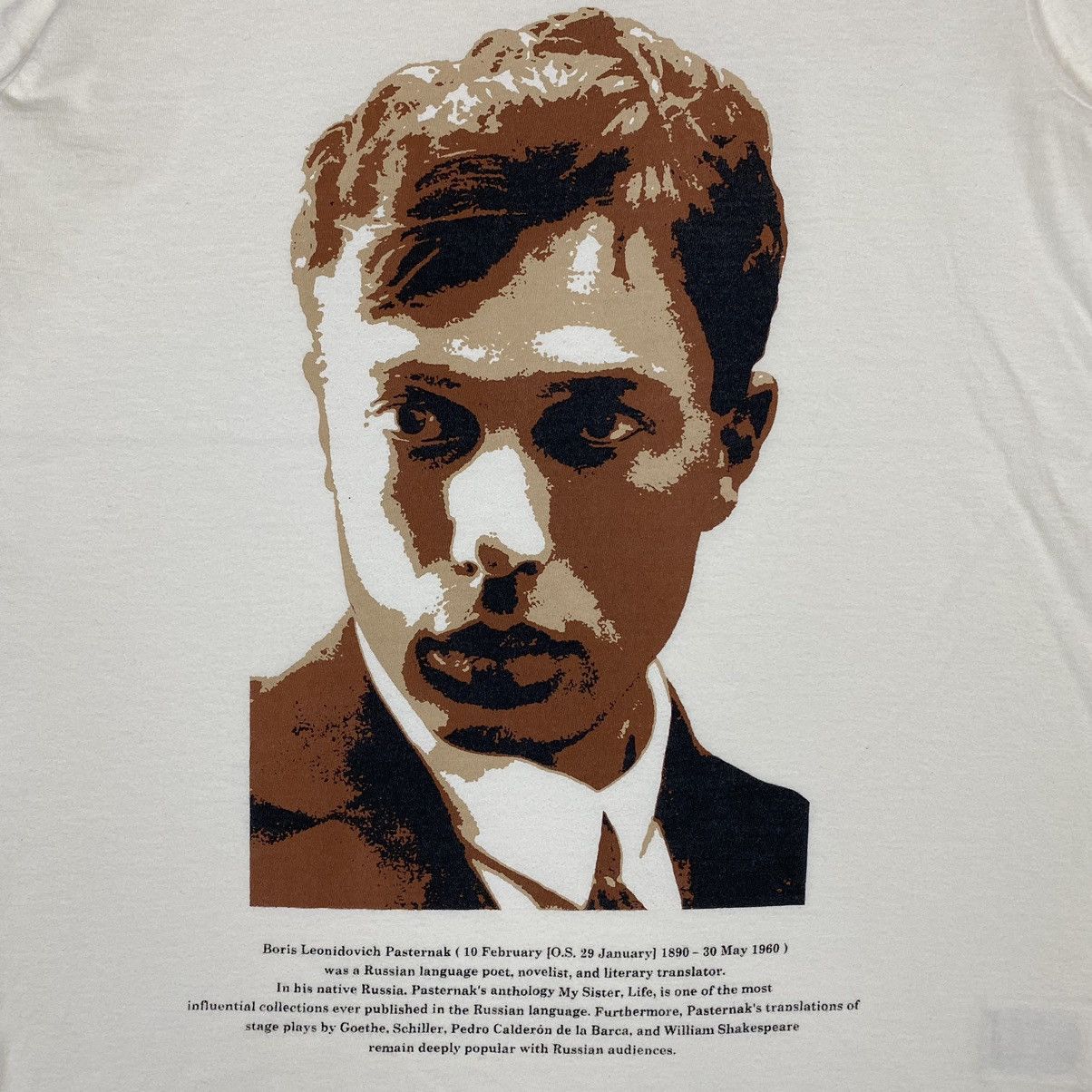 FACTOTUM FACTOTUM BORIS PASTERNAK RUSSIAN POET NOVELIST PHOTO TEE Size US S / EU 44-46 / 1 - 3 Thumbnail