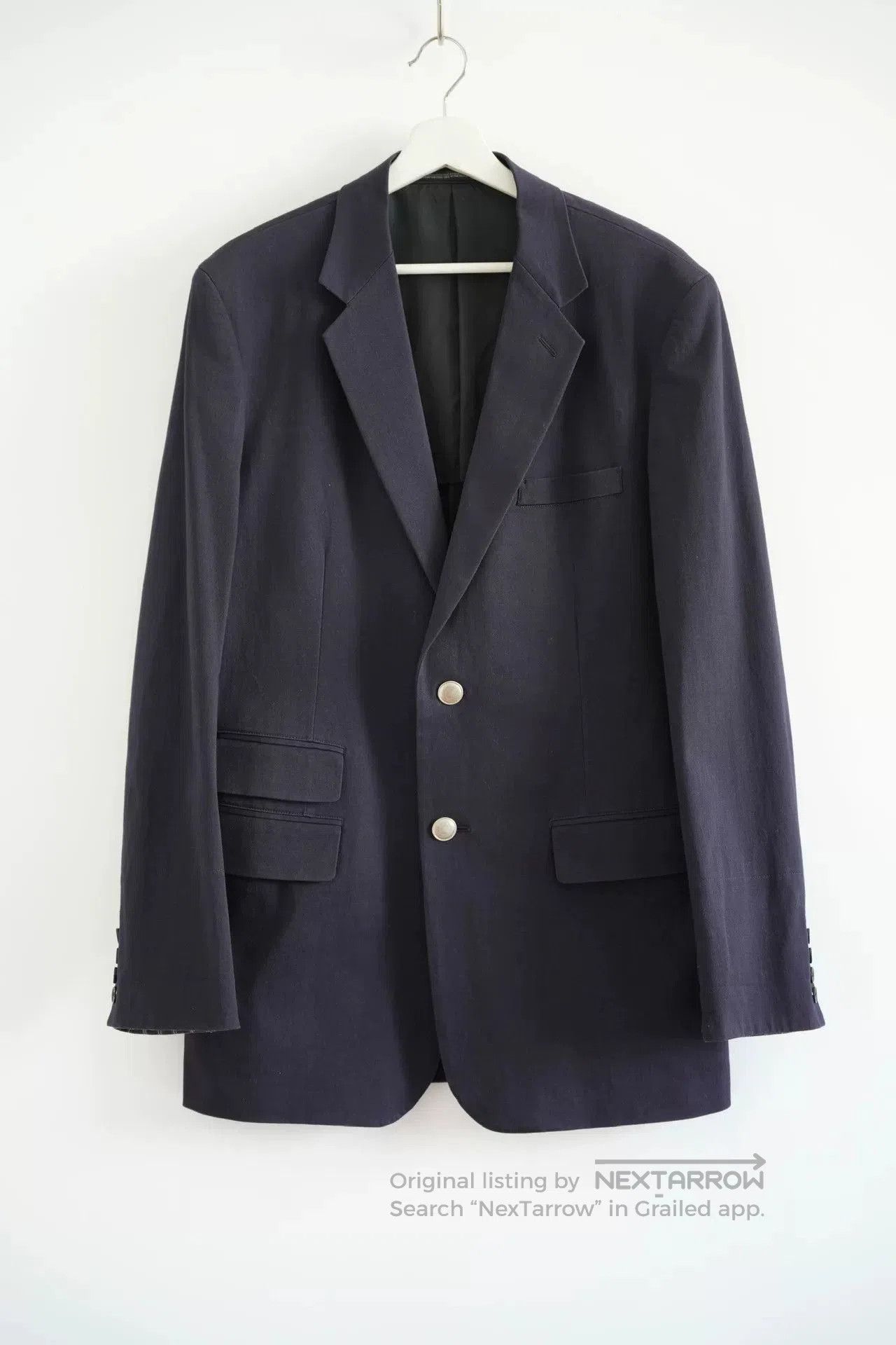 Yohji Yamamoto Yohji Yamamoto Striped Sleeve Blazer. Size US M / EU 48-50 / 2 - 2 Thumbnail