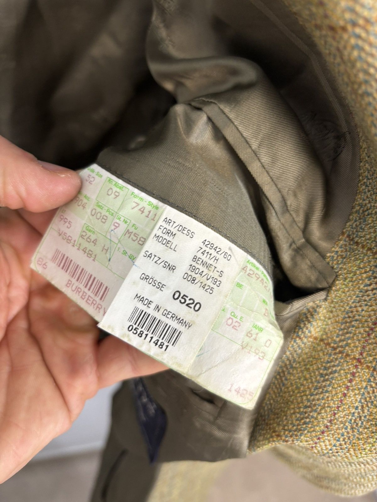 Burberry Vintage wool Burberry Blazer checkered Size 52R - 5 Thumbnail