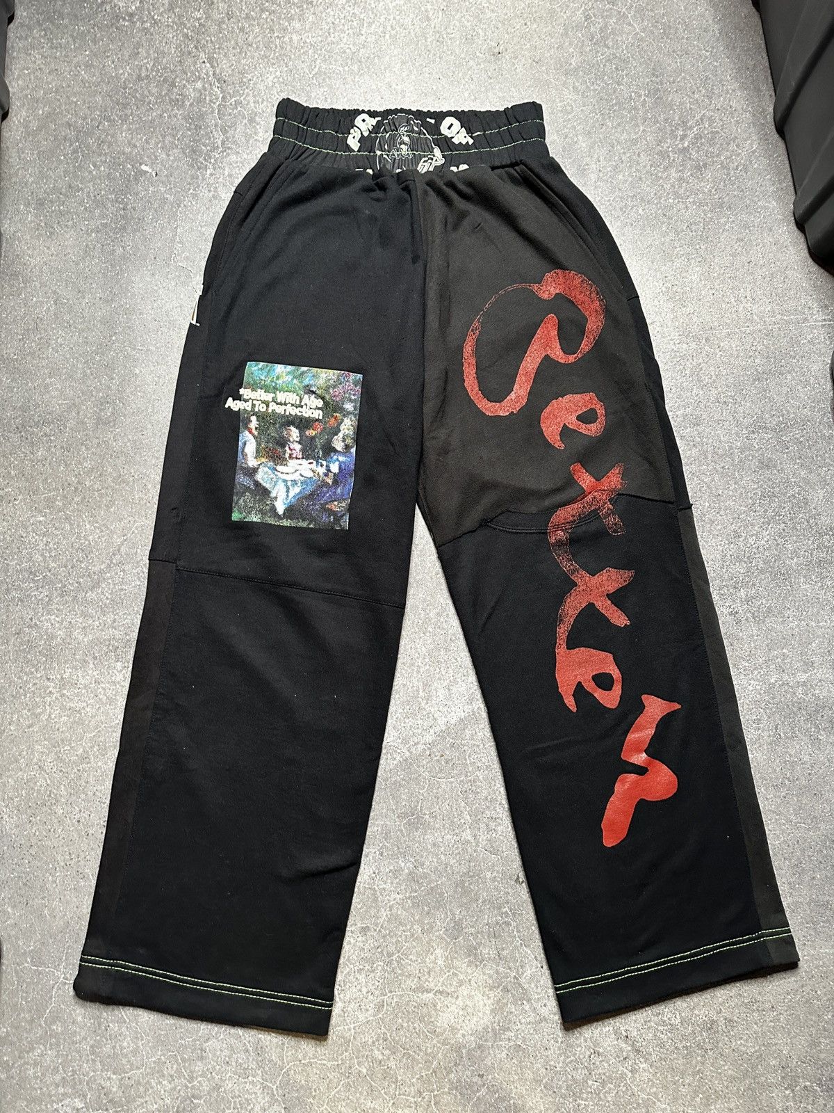 Better With Age Better With Age Remoir Reconstructed Sweatpants Black Size L Size US 36 / EU 52 - 1 Thumbnail