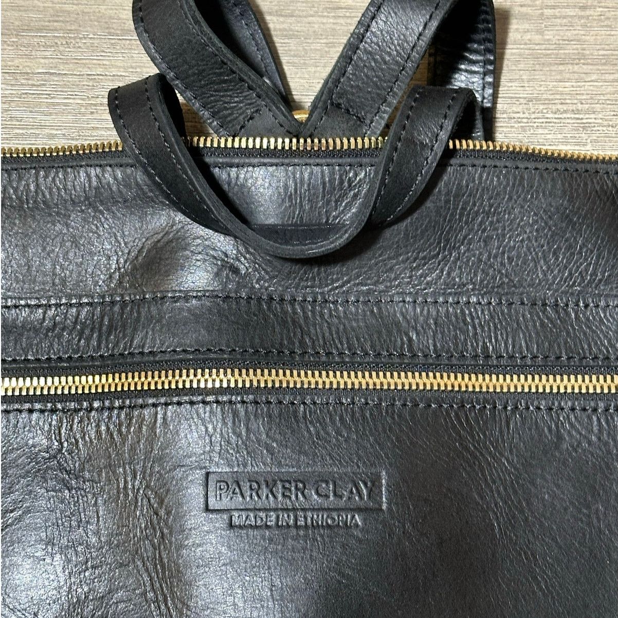 Parker Parker Clay Miramar Black full grain leather backpack Size ONE SIZE - 11 Thumbnail
