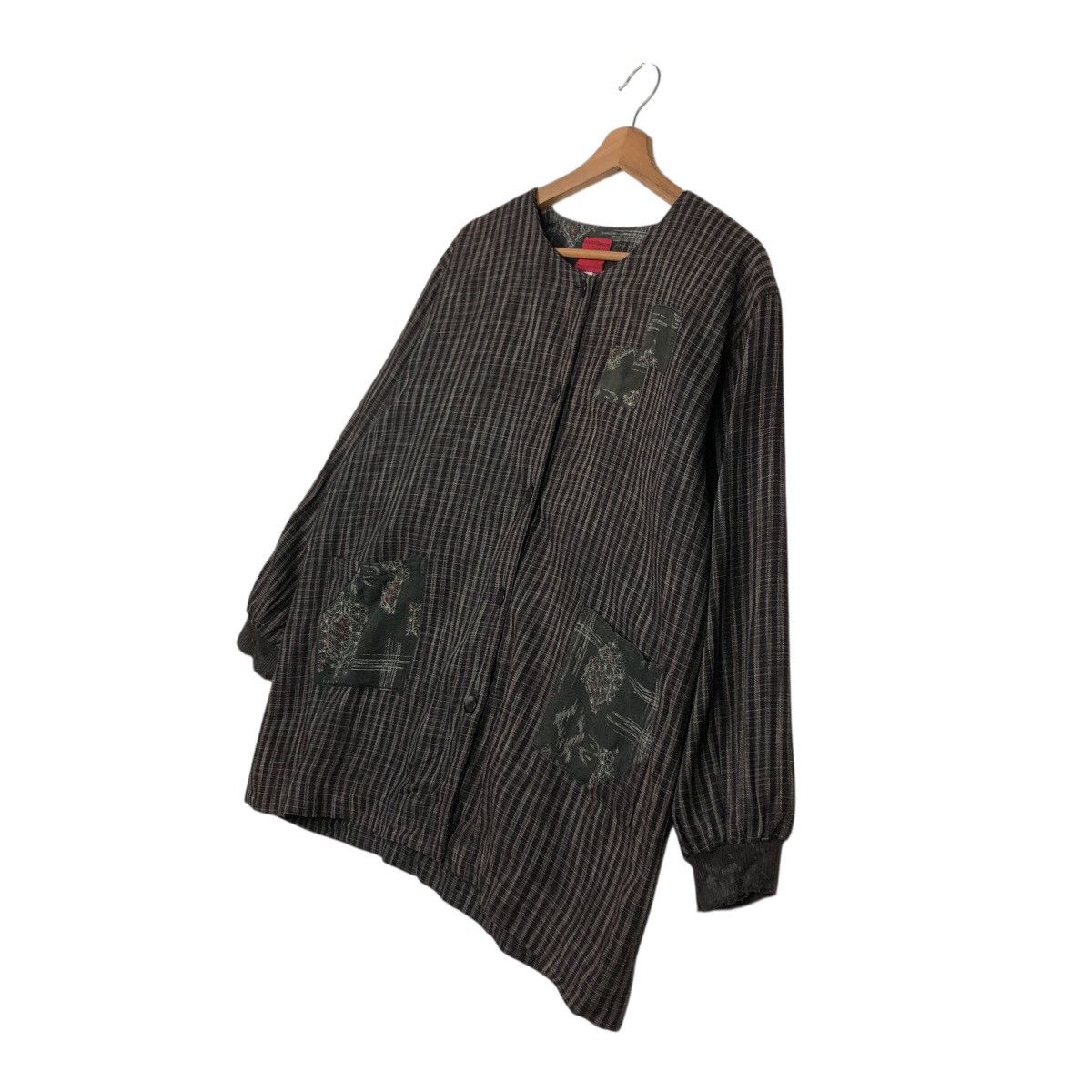 Japanese Brand Vintage Hickory Chore Design Long Sleeve Ogran Issey Miyake Size US L / EU 52-54 / 3 - 3 Thumbnail