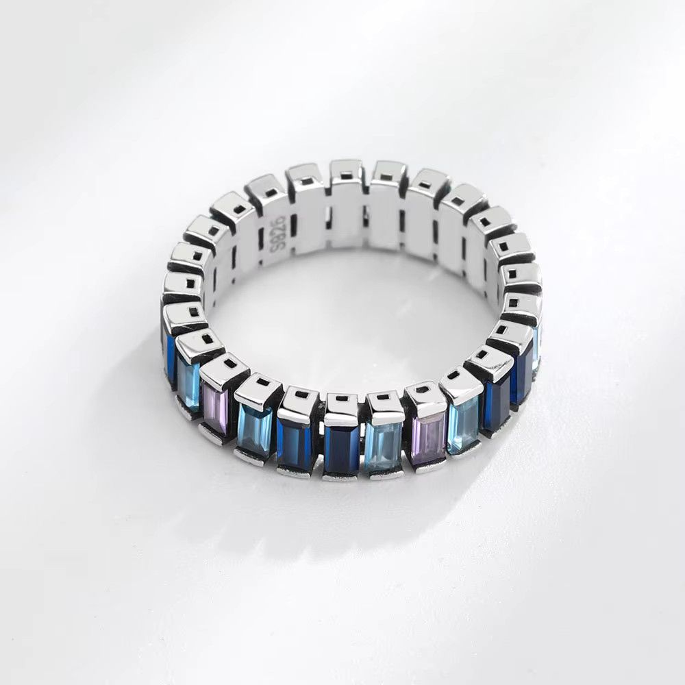 Jewelry Colorful Shiny CZ Zircon Star Retro Ring Size ONE SIZE - 5 Thumbnail