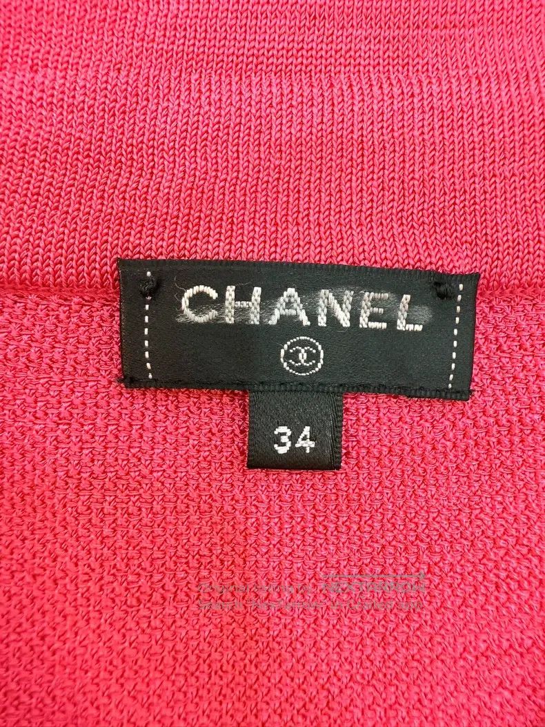 Chanel Chanel 21p rose four-pocket knitted short sleeves Size XXS / US 00 / IT 34 - 4 Thumbnail