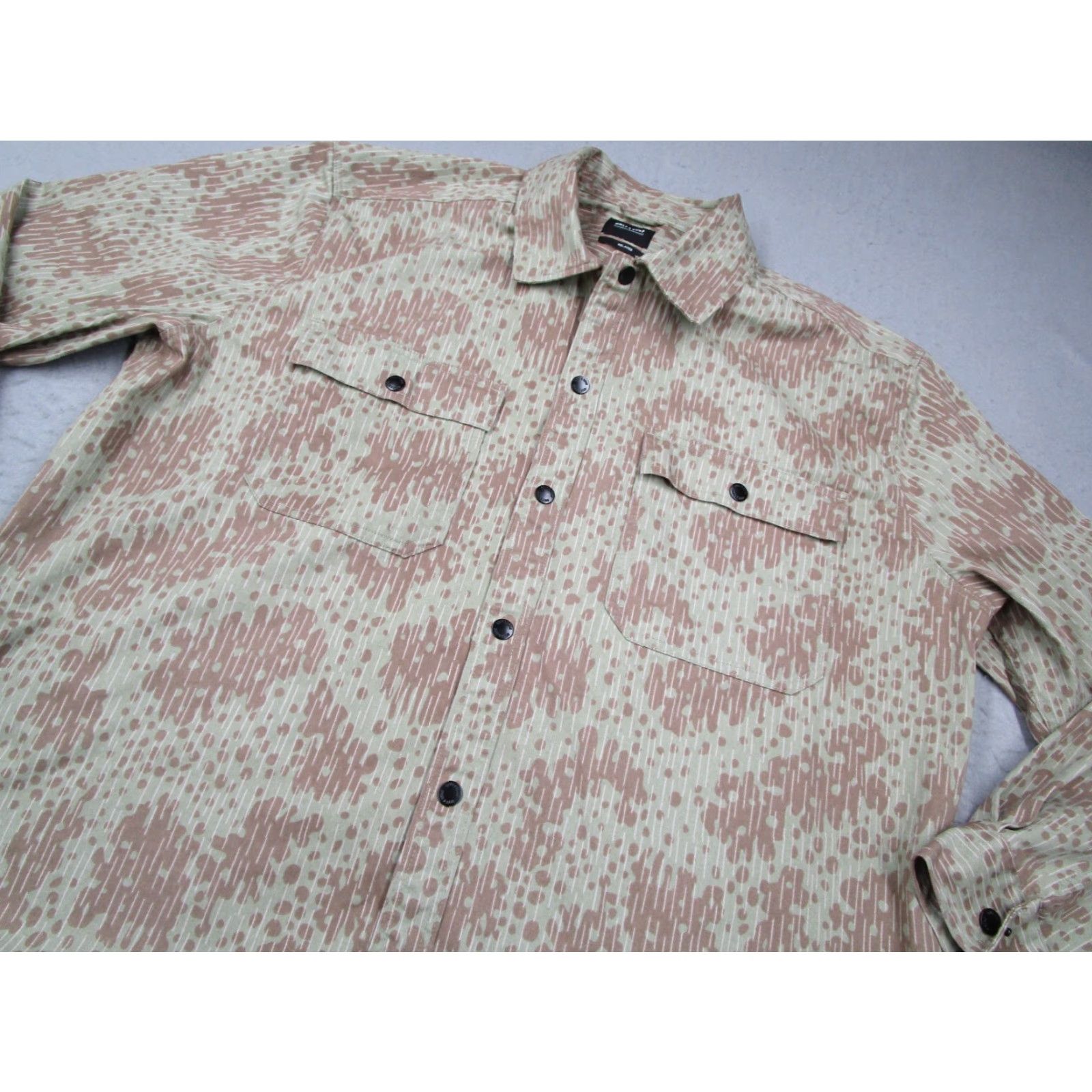 ONLY & SONS ONLY & SONS Mens Jacket 2XL Green Camo Shacket Twill Snap Front RLX AOP Onstream Vintage No N/A Size US XXL / EU 58 / 5 - 2 Thumbnail