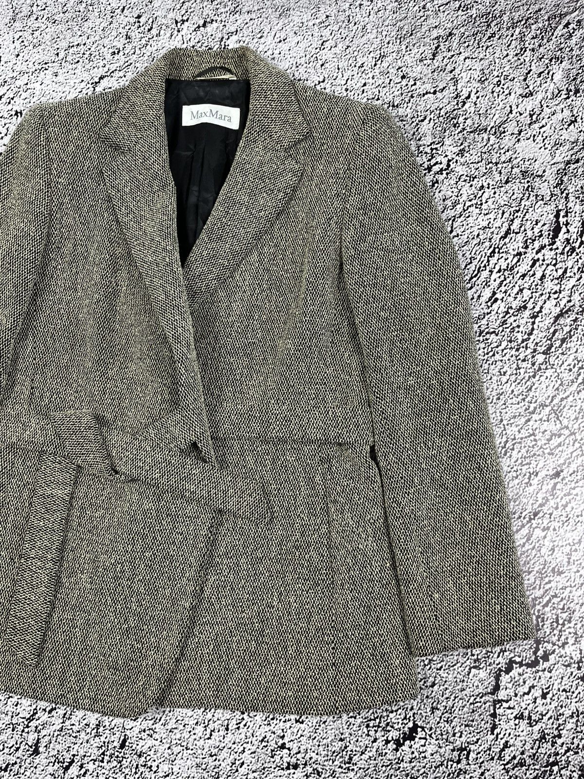 Max Mara Vintage Max Mara virgin wool jacket belt blazer old money Size S / US 4 / IT 40 - 5 Thumbnail