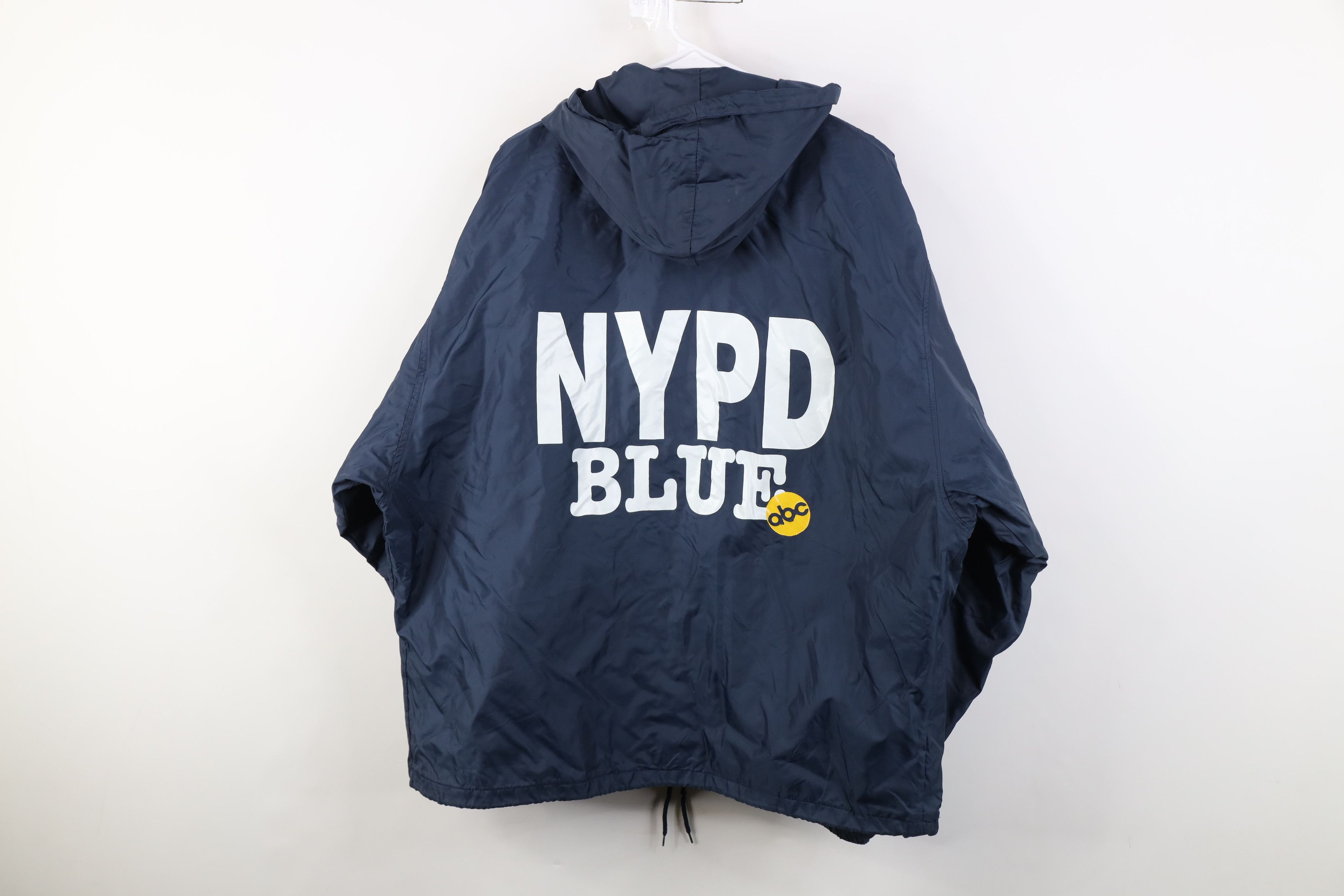Vintage Vintage 90s WPVFTV NYPD Blue TV Show Lined Hooded Jacket USA Size US L / EU 52-54 / 3 - 13 Thumbnail