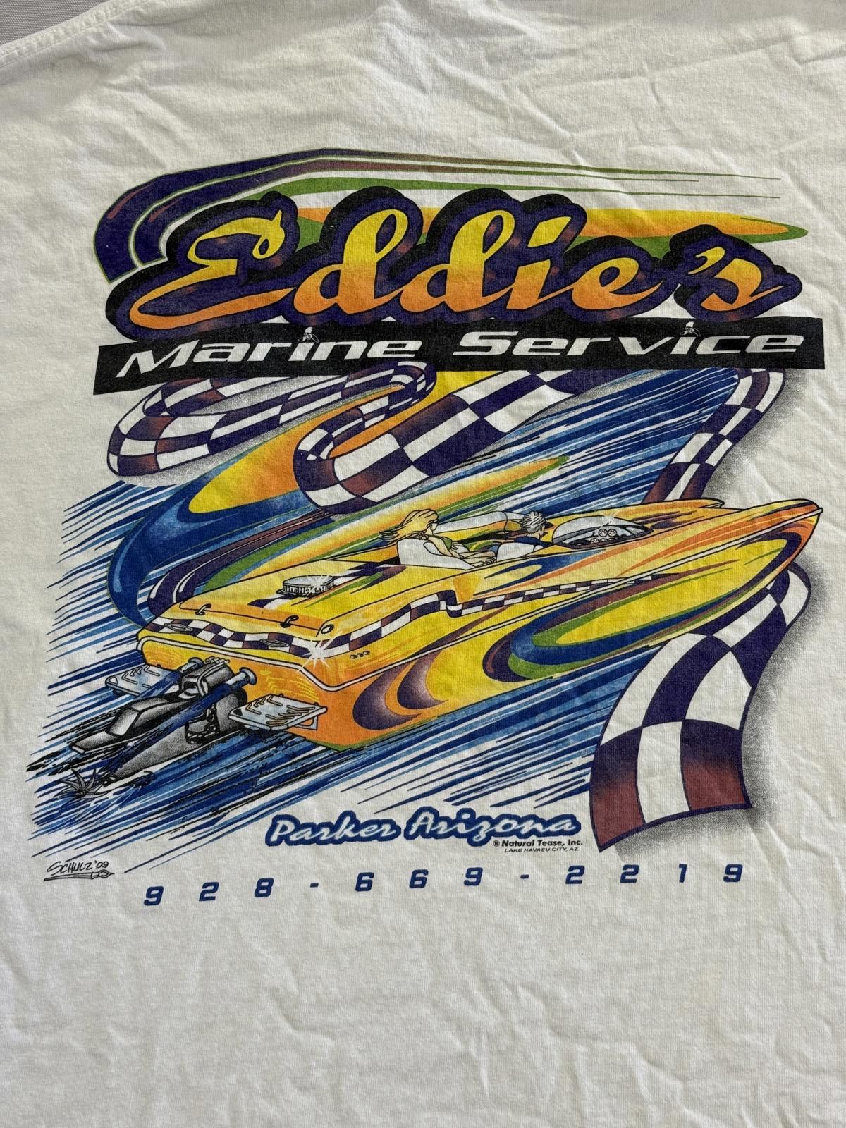 Gildan Speedboat T-shirt Lake Havasu Eddie's Marine Service 2XL Size US XXL / EU 58 / 5 - 1 Thumbnail