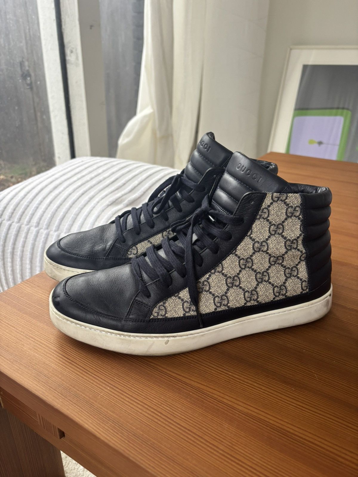 Gucci Gucci GG Supreme High-Tops Size US 10.5 / EU 43-44 - 1 Thumbnail