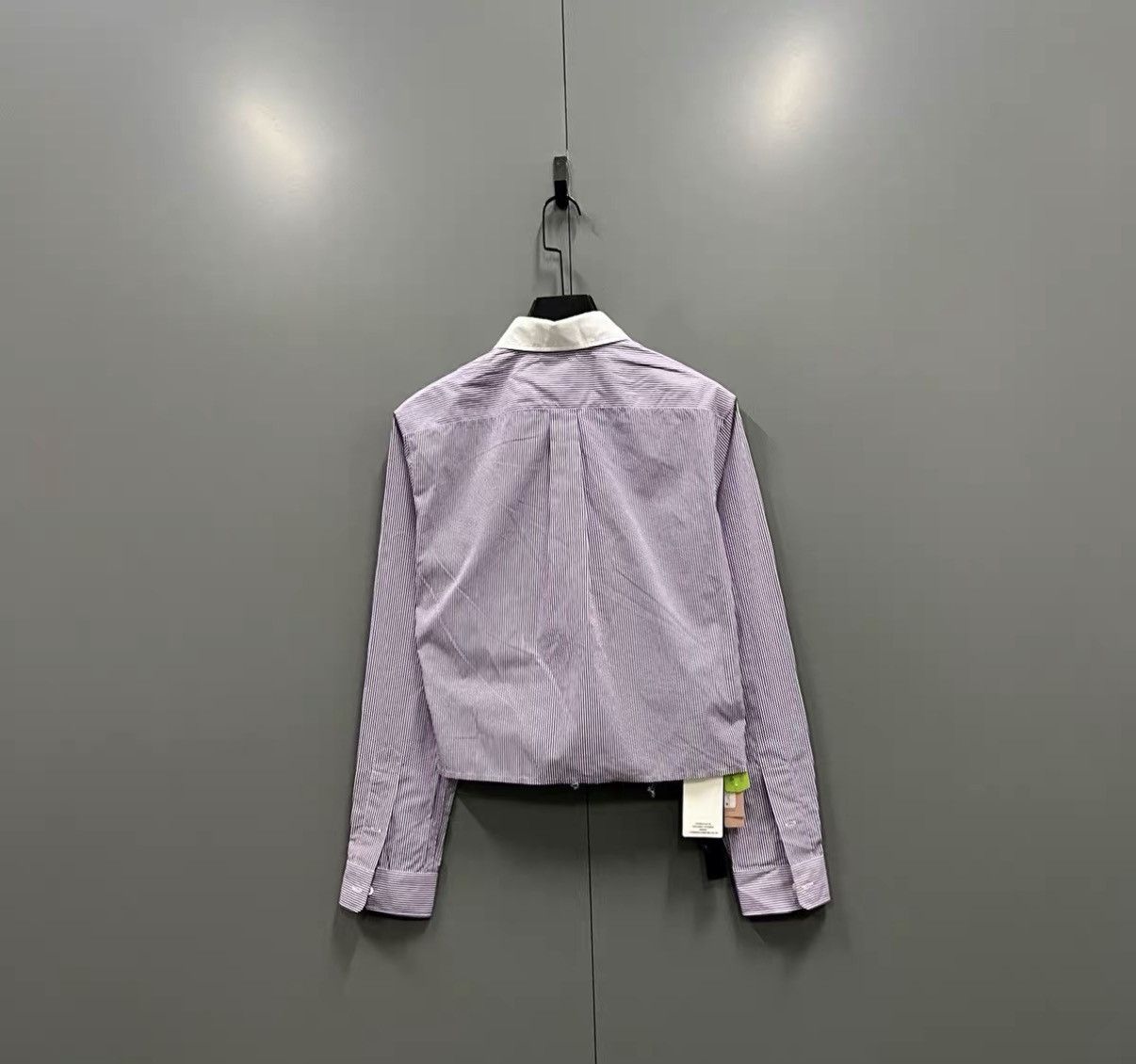 Miu Miu Miu Miu Purple Striped Logo Shirt J41 Size XS / US 0-2 / IT 36-38 - 2 Thumbnail