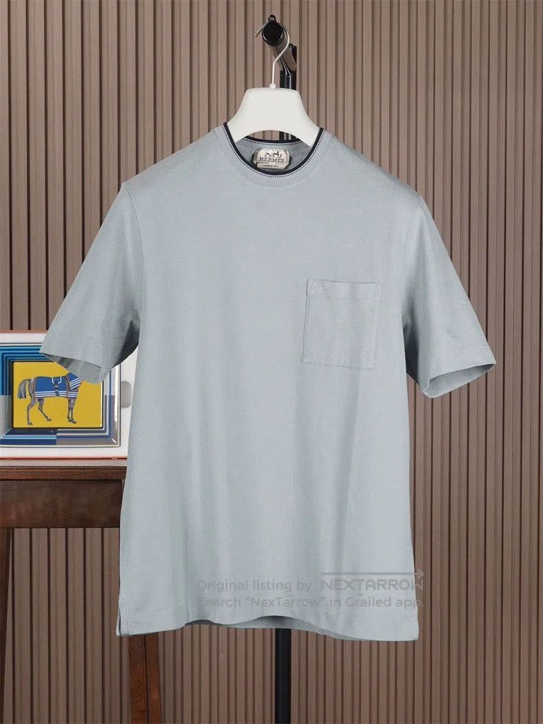 Hermes Hermes Lightweight Round Neck Short Sleeve Size US L / EU 52-54 / 3 - 1 Thumbnail