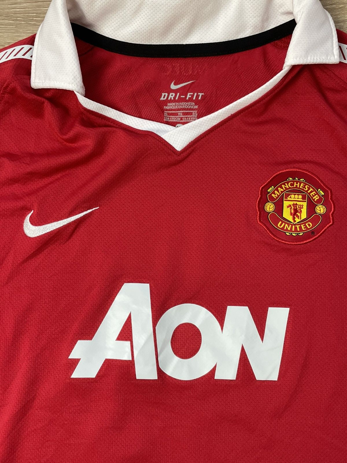 Nike Gigs Manchester United Home Football Shirt 2010/11 Xl boys Size US XS / EU 42 / 0 - 5 Thumbnail
