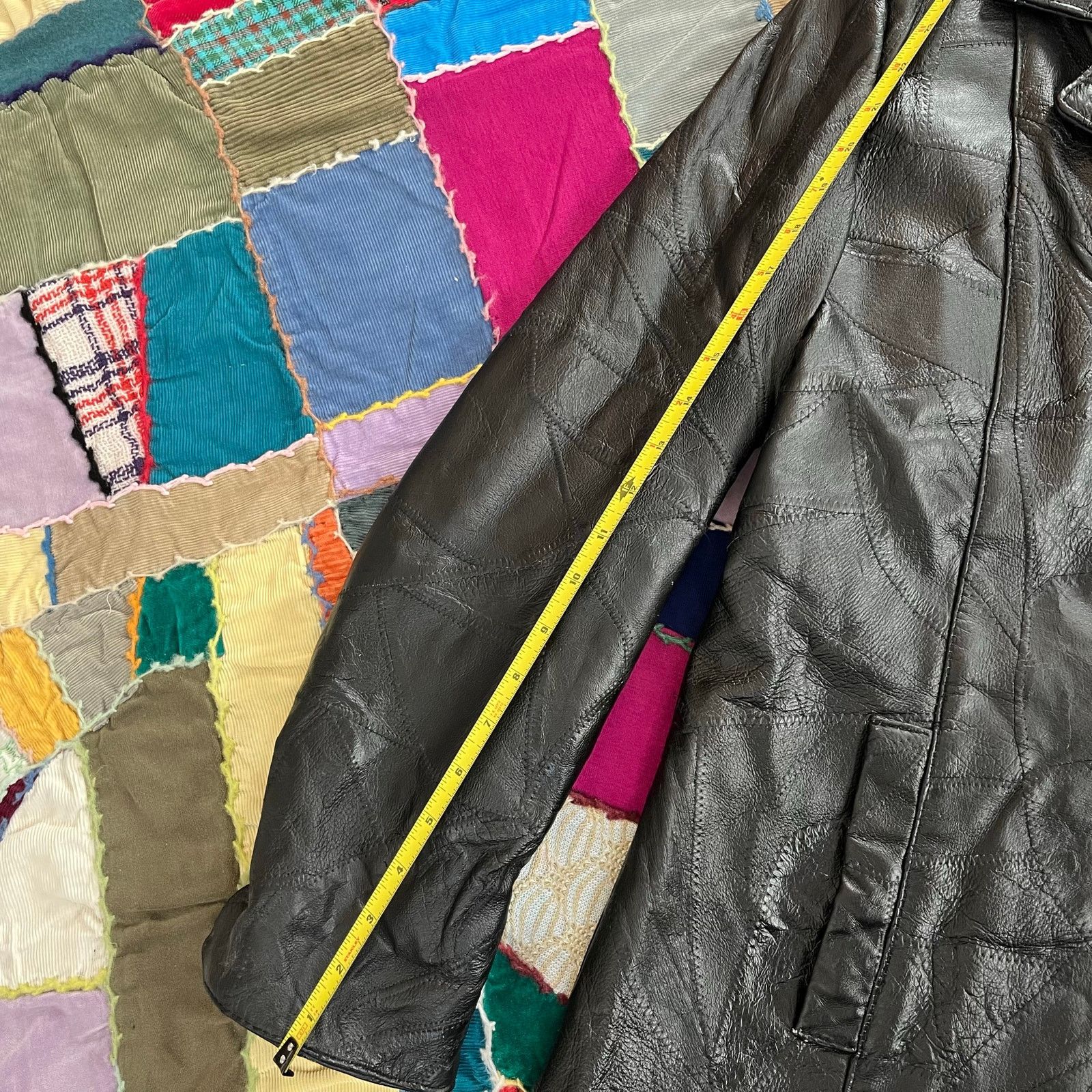 Other Leather Works Women’s Full Zip Detailed Black Leather Jacket Size US XL / EU 56 / 4 - 6 Thumbnail