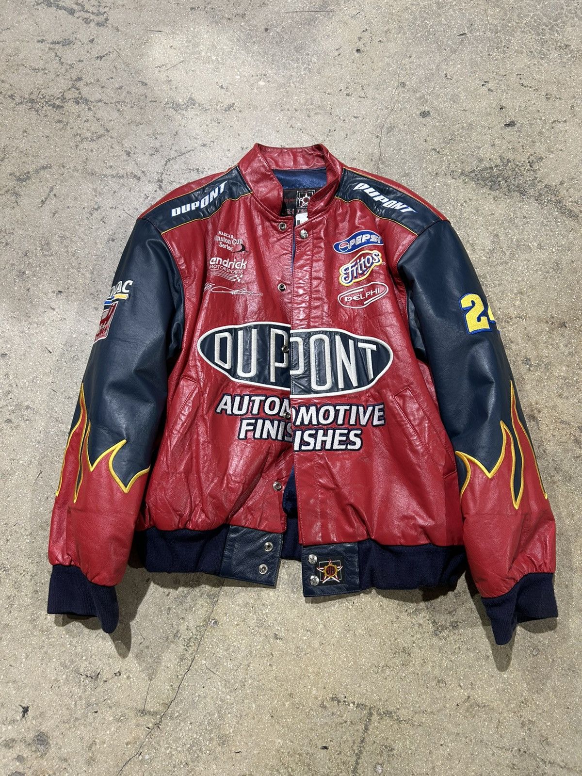 Jeff Hamilton Vintage Jeff Hamilton Jeff Gordon Leather Racing Jacket Size US XL / EU 56 / 4 - 1 Thumbnail
