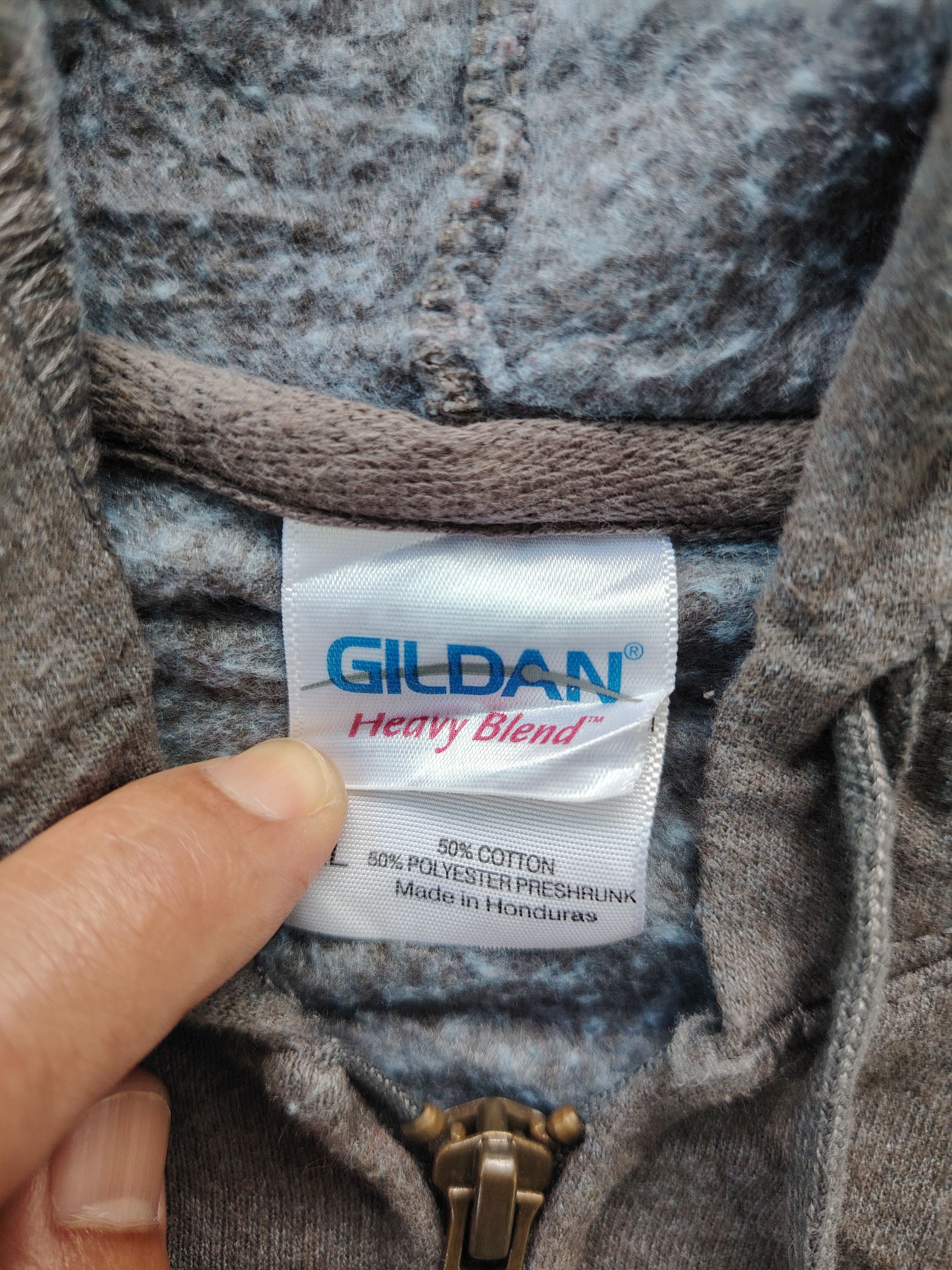 Gildan × Vintage Vintage 50/50 Gildan Crossfit North Vienna Zip Up Hoodie Size US L / EU 52-54 / 3 - 4 Thumbnail