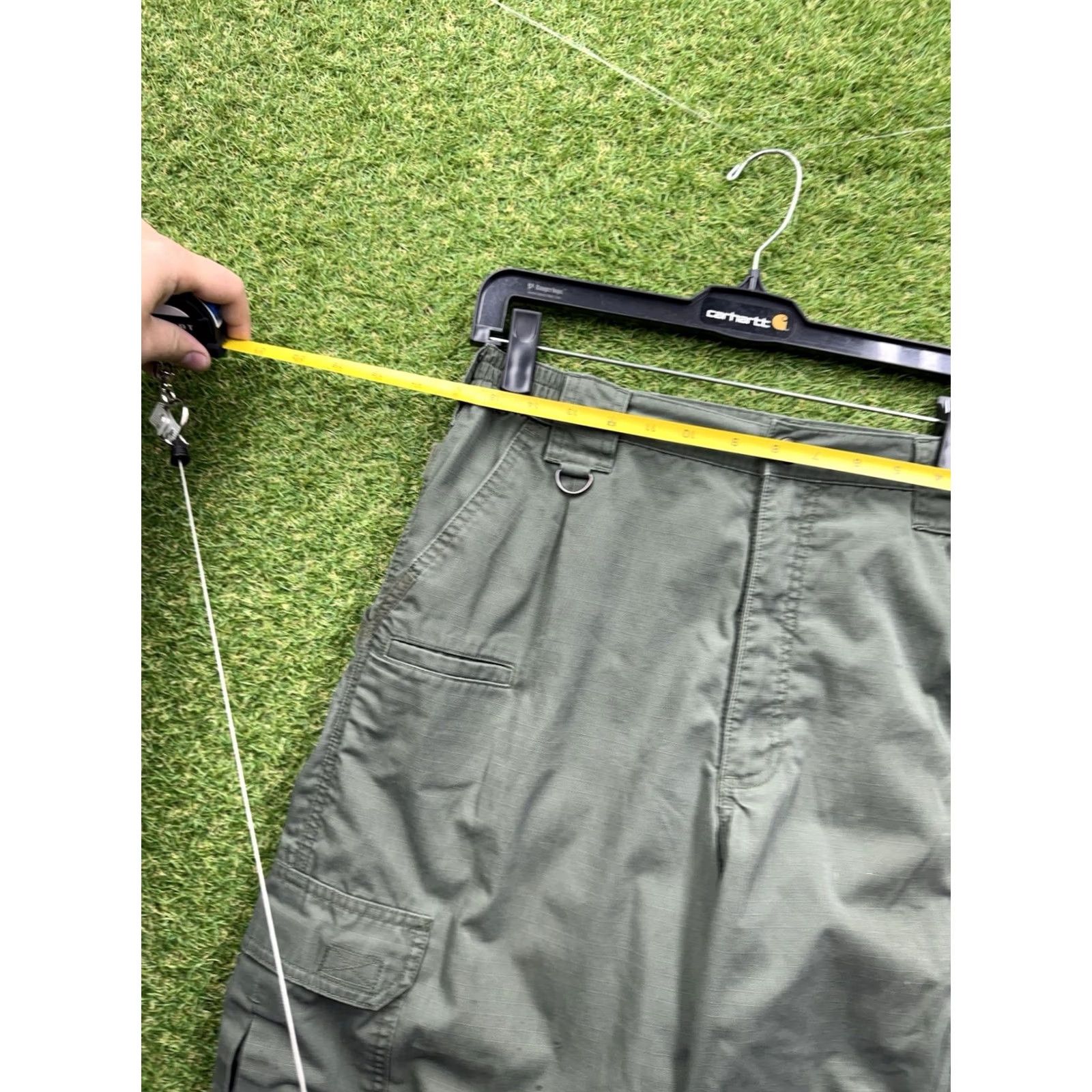 Vintage 5.11 Tactical Pants Mens 34x32 Green Cargo Straight Workwear EMS EMT Utility Pants Size US 34 / EU 50 - 3 Thumbnail
