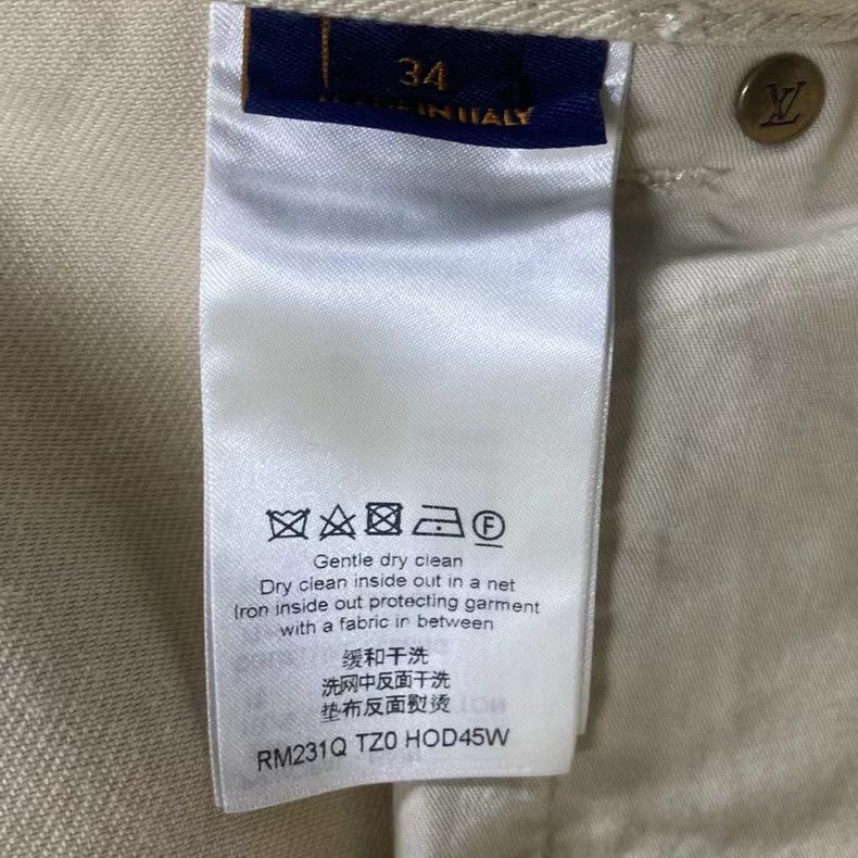 Louis Vuitton louis vuitton White lumberjack logo jeans 2502-Nextarrow Size US 34 / EU 50 - 7 Thumbnail