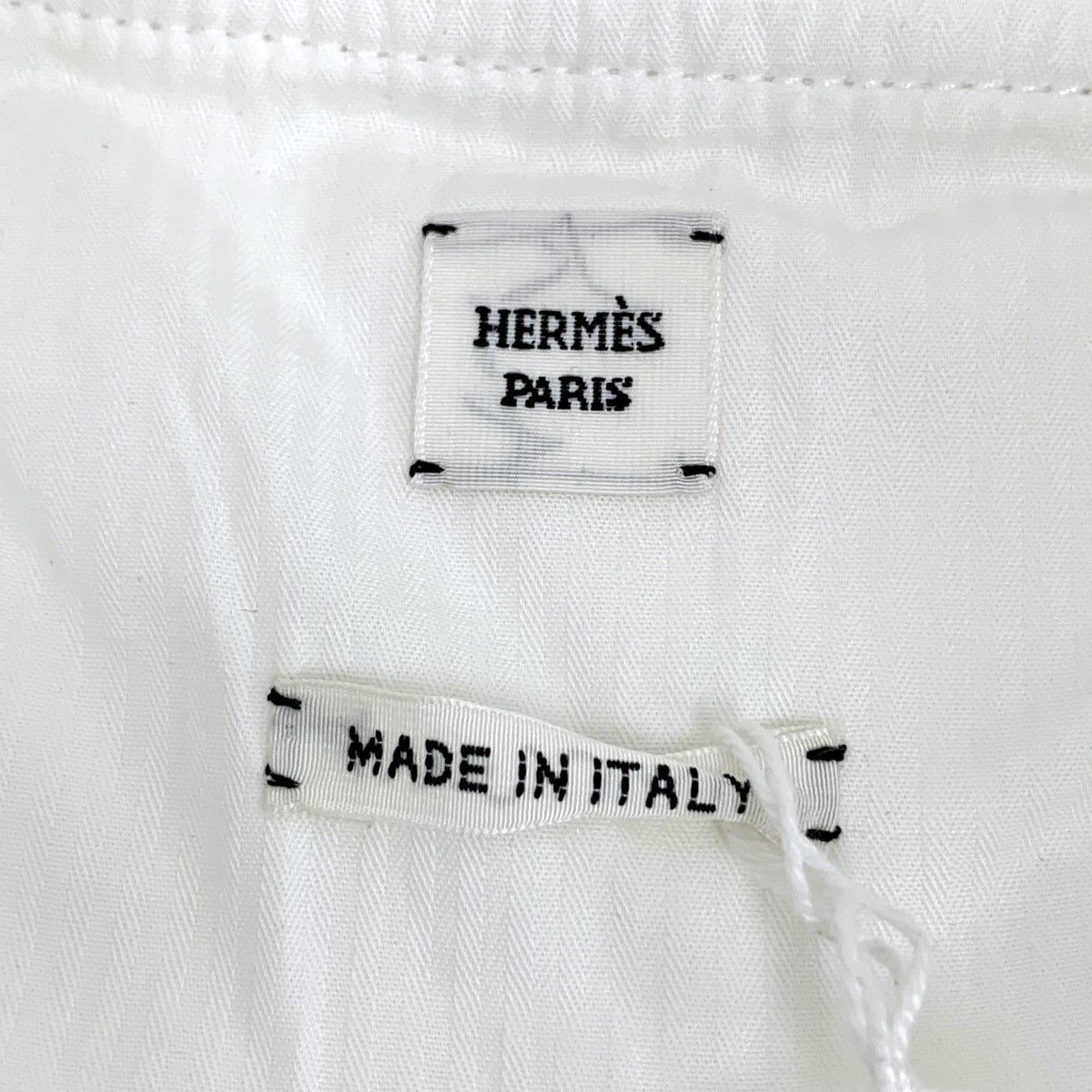 Hermes Hermes White Cotton Belted Sleeveless Dress K26WX Size S / US 4 / IT 40 - 6 Thumbnail