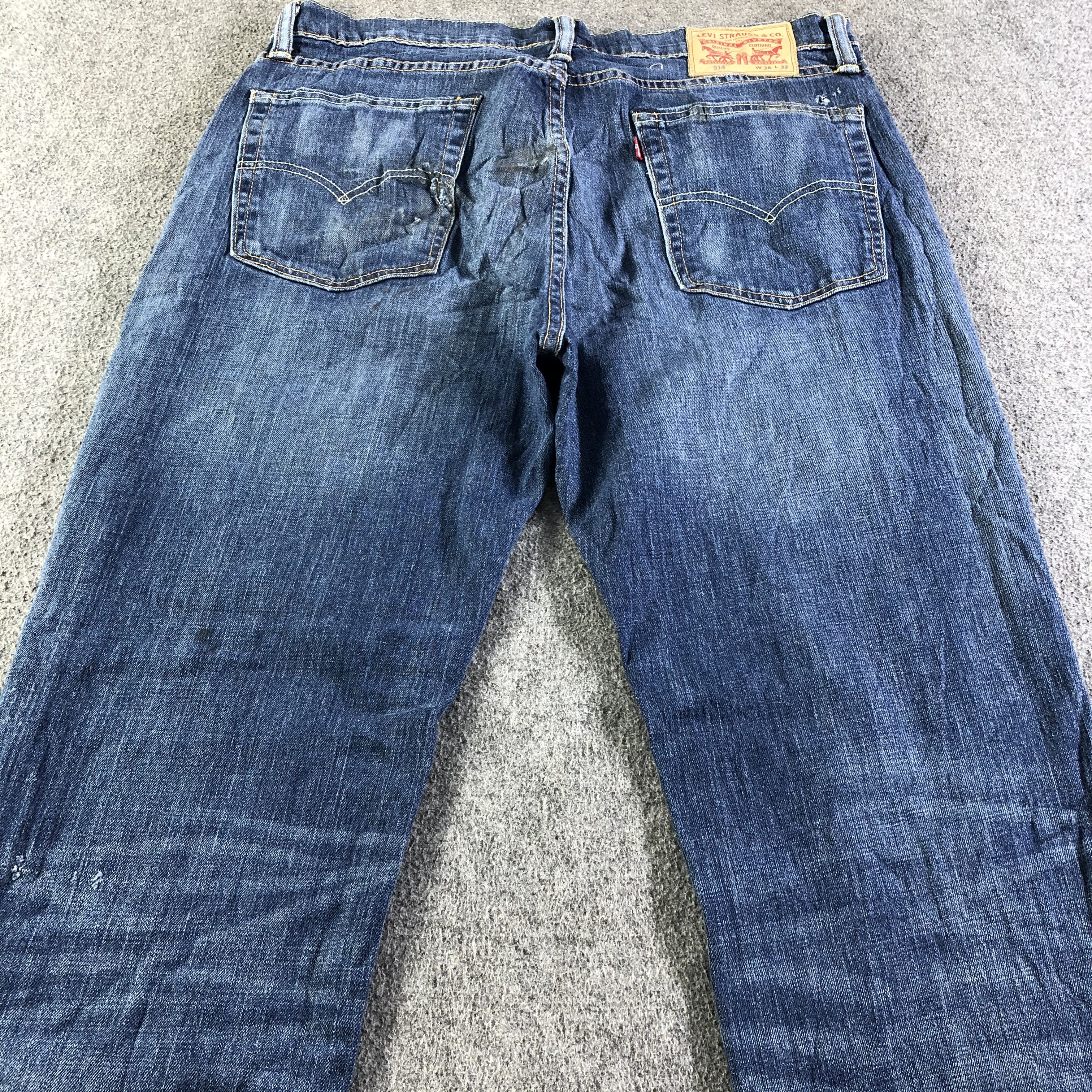 Levi's Vintage Blue Wash Levis 514 Jeans-J4330 Size US 35 - 4 Thumbnail