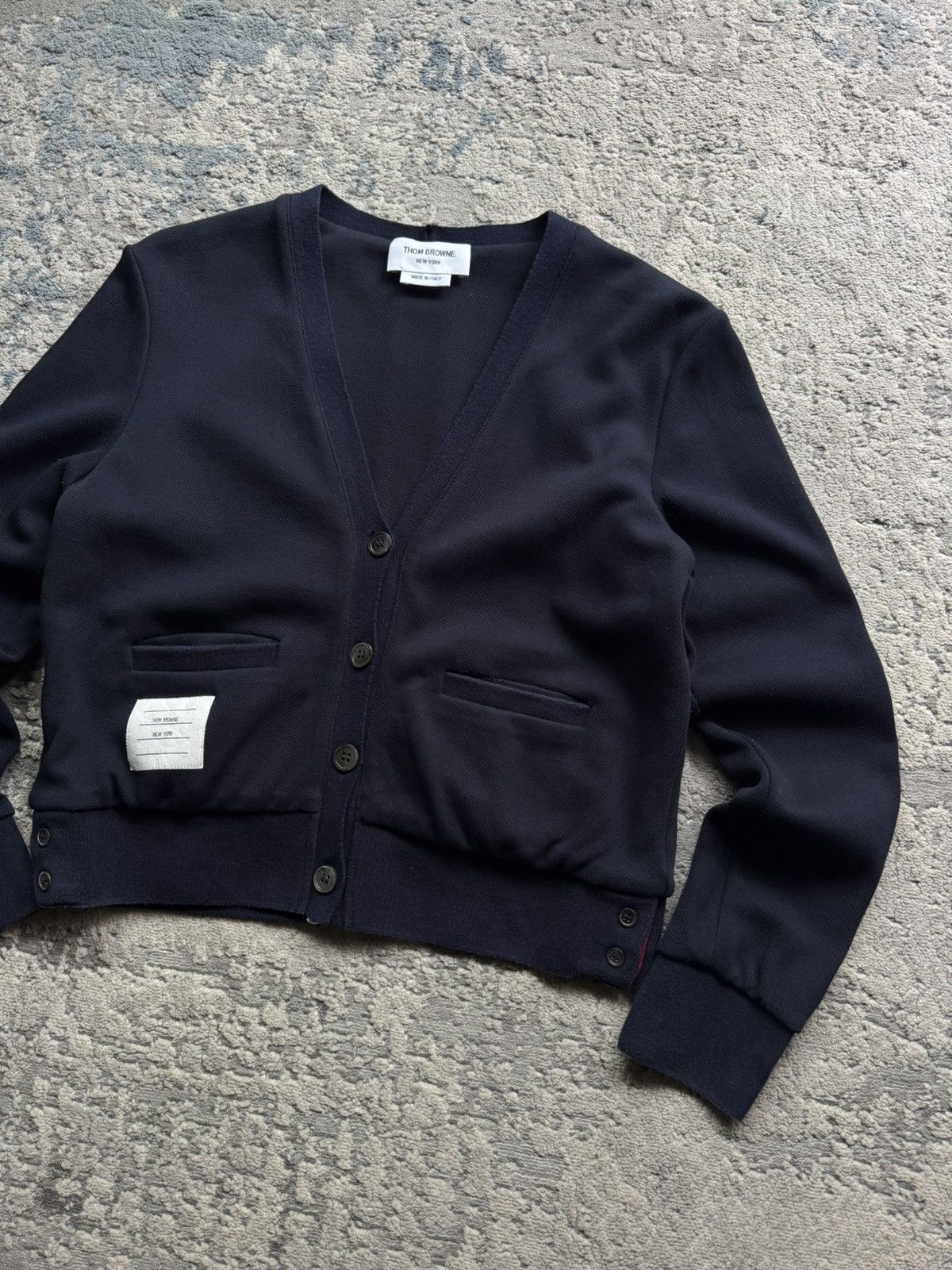 Thom Browne Thom Browne Womens Cotton Navy Cardigan Size 3 Made in Italy Size M / US 6-8 / IT 42-44 - 2 Thumbnail