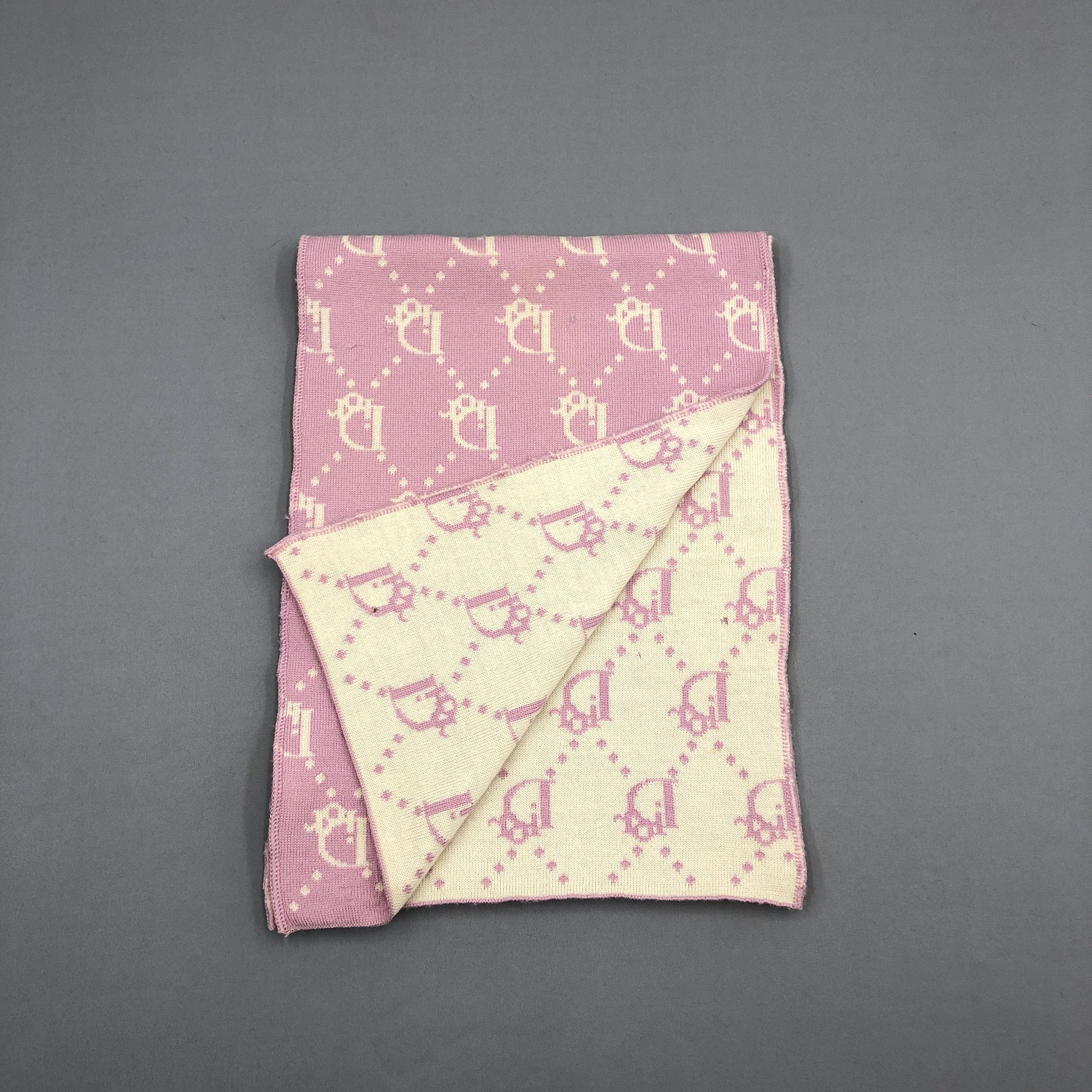 Christian Dior Monsieur × Vintage Vintage Christian Dior Trotter Scarf Muffler Wool Scarves Size ONE SIZE - 4 Thumbnail