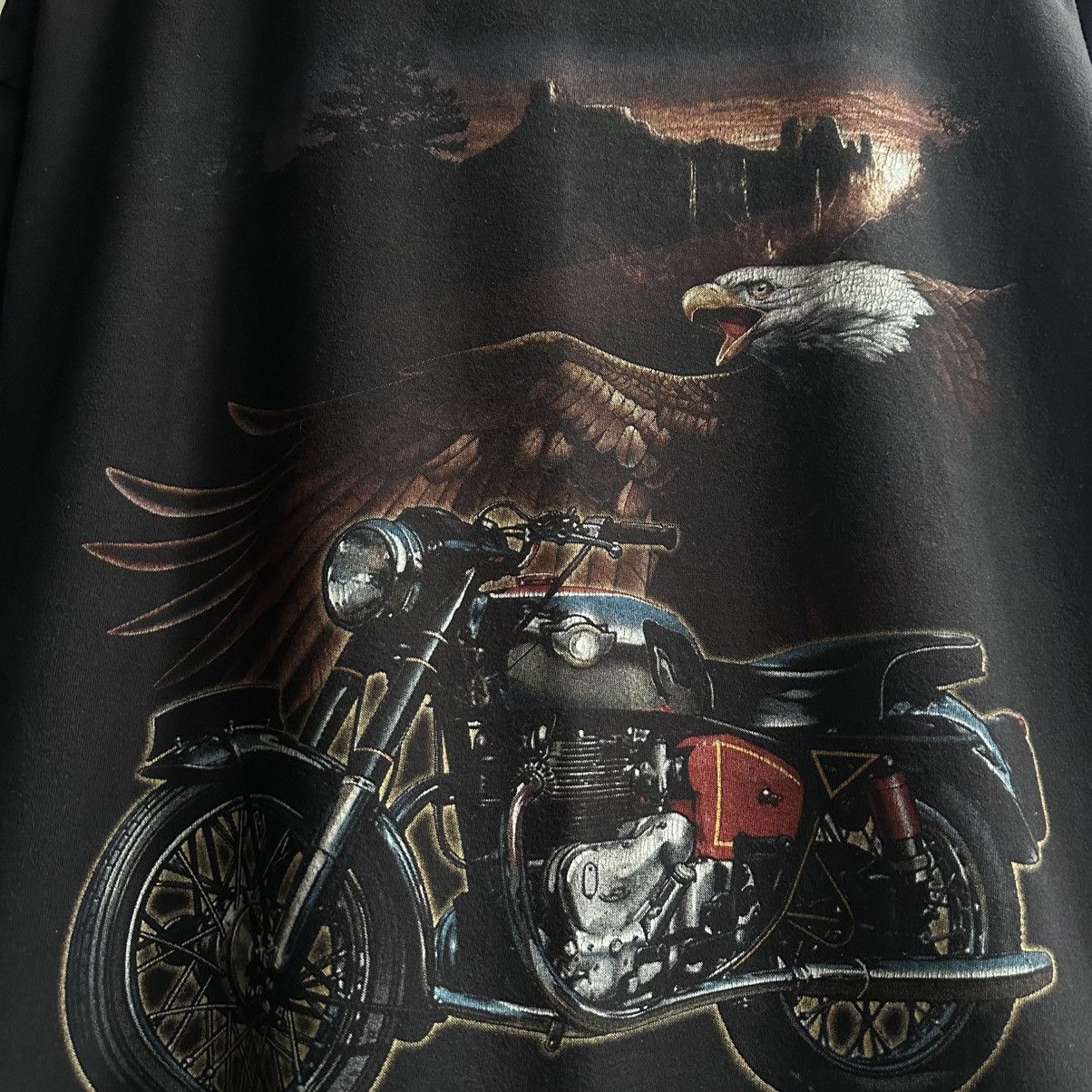 Vintage VINTAGE Y2K HOT ROCK EAGLE MOTORCYCLE GRAPHIC TEE Size US XL / EU 56 / 4 - 9 Thumbnail
