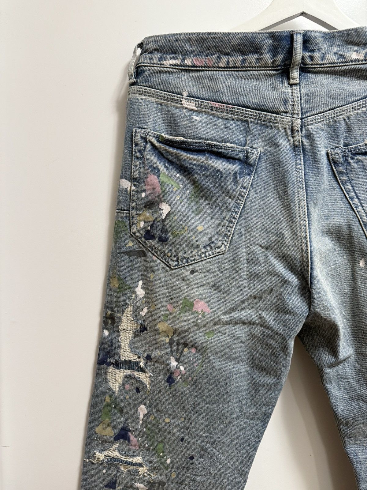 Purple Brand Purple Brand Paint Splatter Jeans Size US 31 - 8 Thumbnail