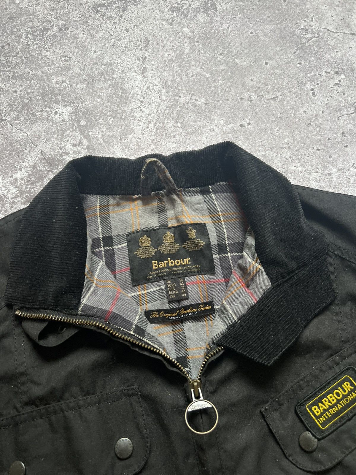 Barbour Barbour International Wax Jacket Waxed Cotton Size L / US 10 / IT 46 - 9 Thumbnail