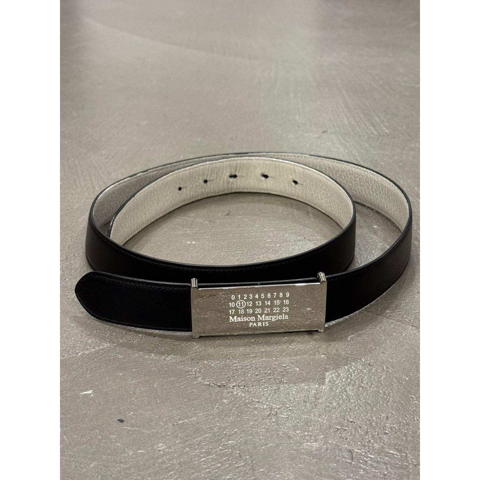 Maison Margiela 2020s Maison Margiela logo leather belt Size ONE SIZE - 2 Thumbnail