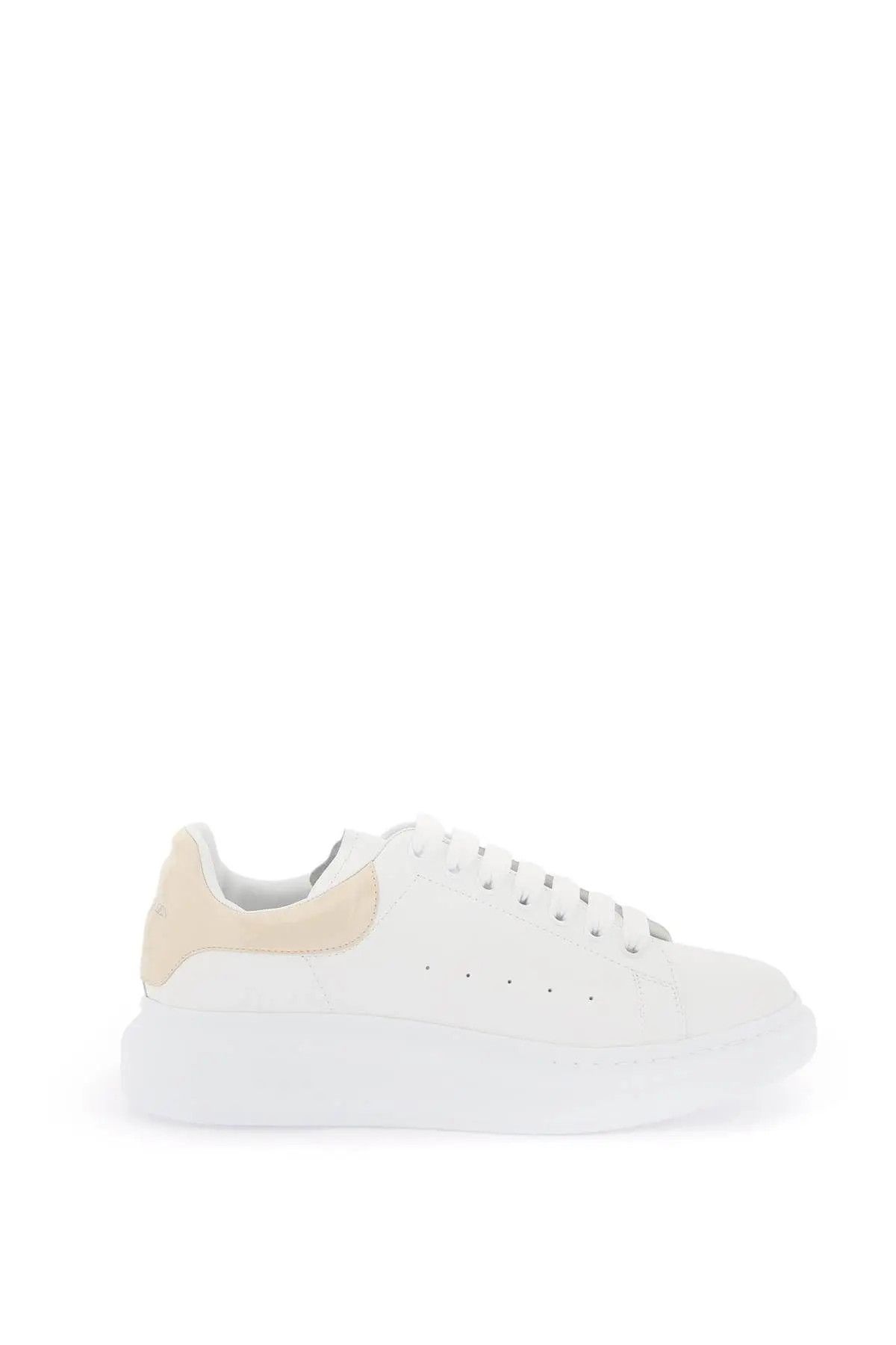 image of Alexander Mcqueen O1S22I1N1223 Oversize Sneakers In White Beige, Men's (Size 9)