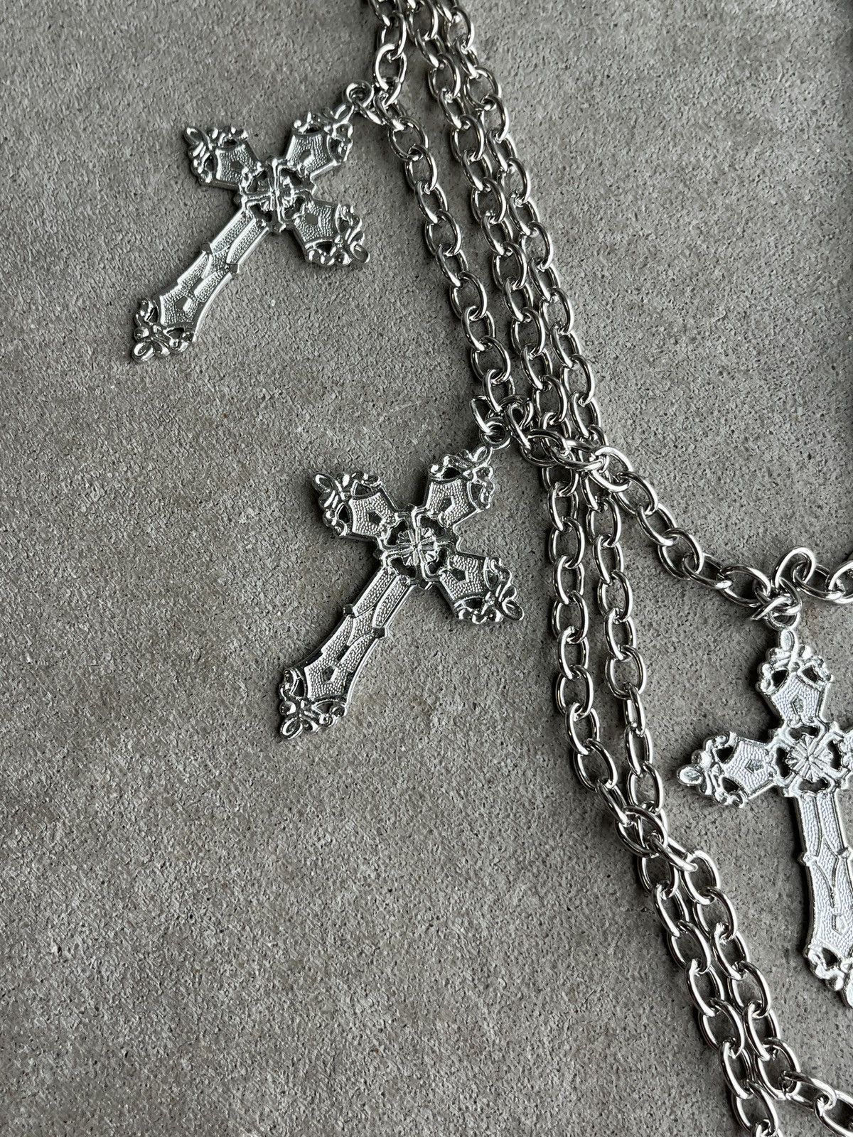 Other Avant Garde Chrome Cross Chain (unisex) Size ONE SIZE - 3 Thumbnail
