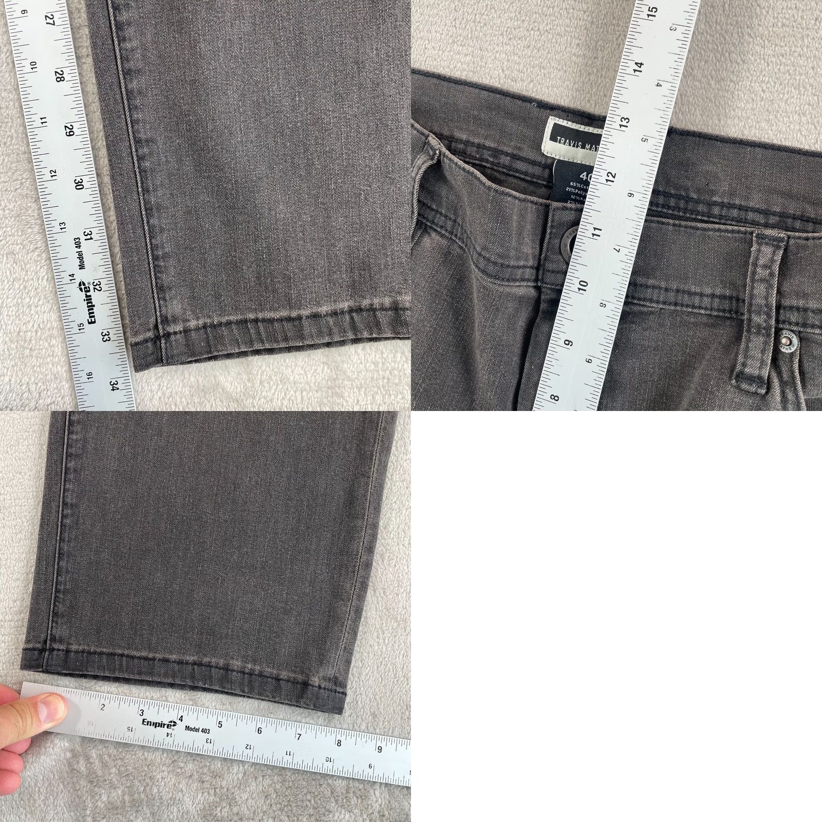 TravisMathew Travis Mathew Legacy Featherweight Jeans Men 40x34 Vintage Charcoal NWT 79 Size US 40 / EU 56 - 8 Thumbnail