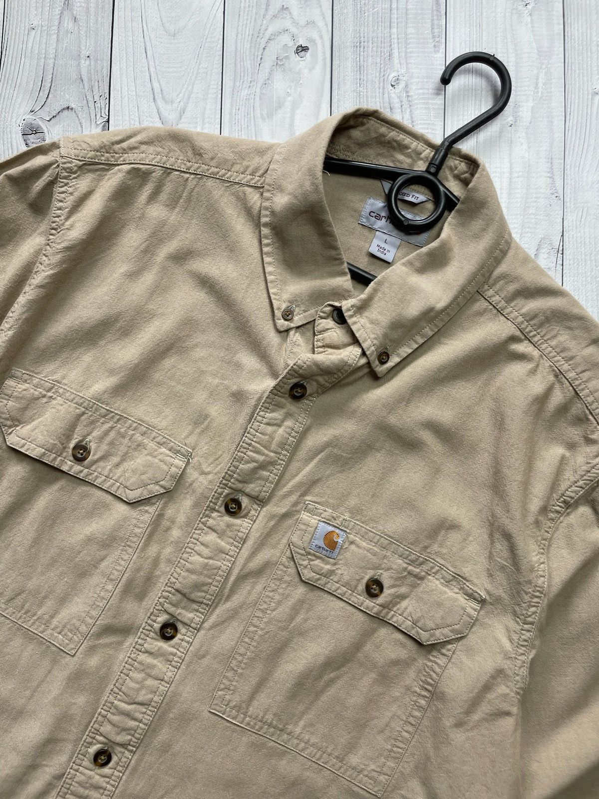 Vintage Vintage Carhartt Wip shirt logo size L Size US L / EU 52-54 / 3 - 2 Thumbnail