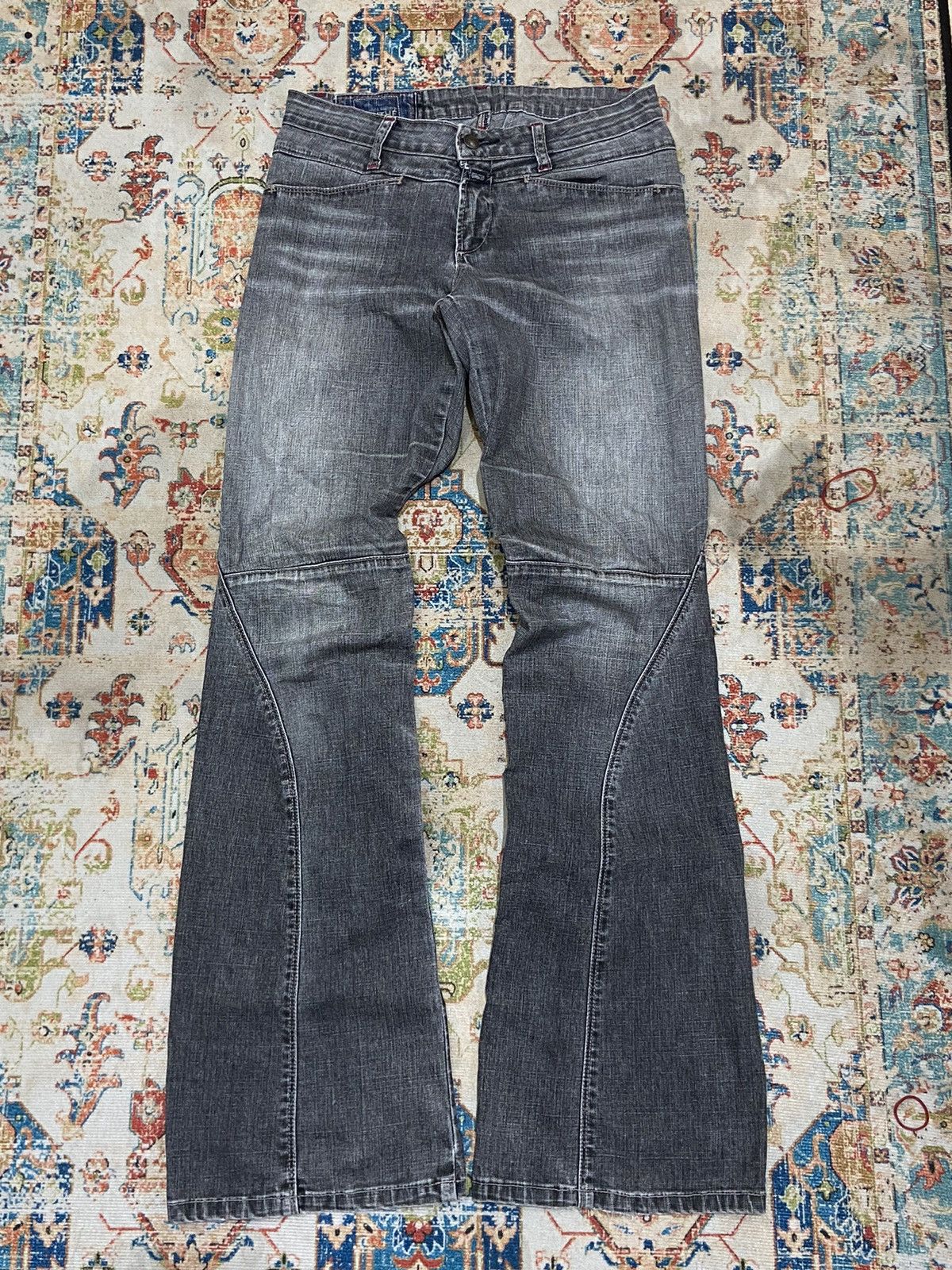Marithe + Francois Girbaud Marithe Francois Girbaud Flared Stretch Denim Pants Size US 29 - 2 Thumbnail