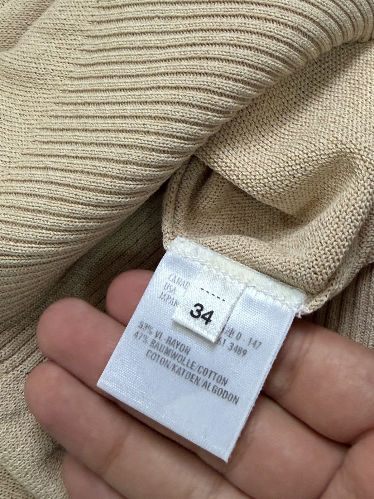 Escada Escada Beige Knit Tank Top Scoop Neck Sleeveless Vest Top 34 Size XS / US 0-2 / IT 36-38 - 6 Thumbnail