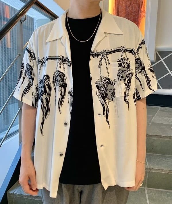Star Of Hollywood STAR OF HOLLYWOOD × BEAMS SHRUNKEN HEAD Rayon Open Shirt Size US L / EU 52-54 / 3 - 1 Thumbnail
