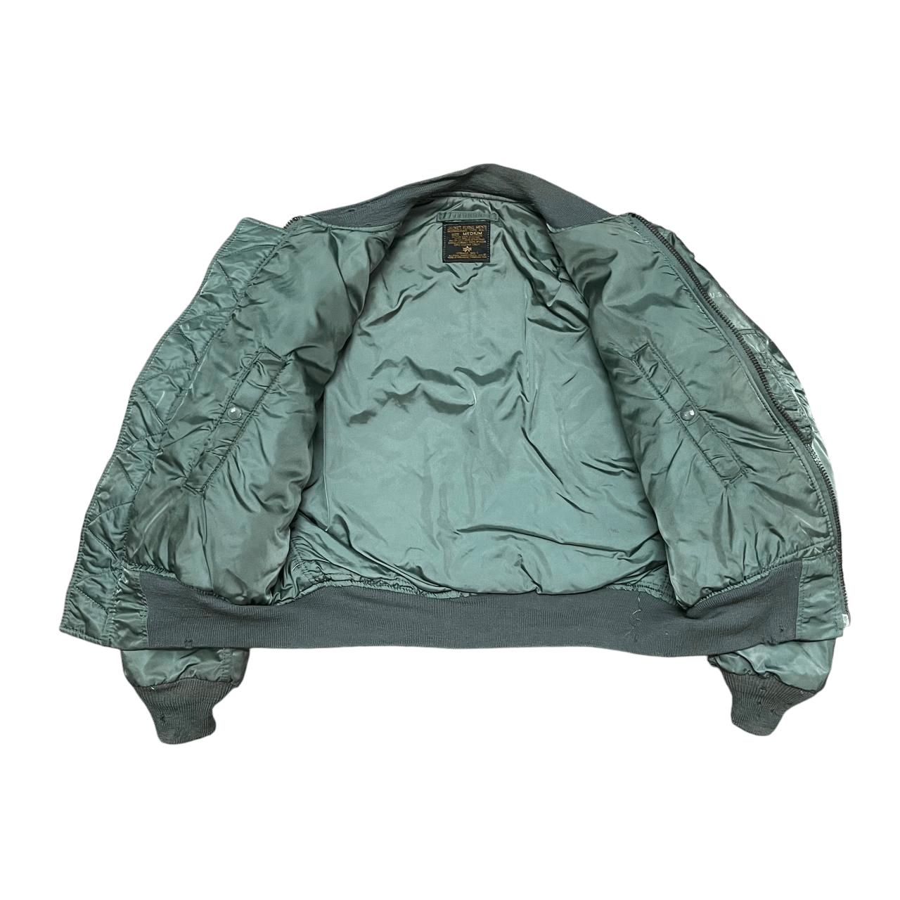 Alpha Industries Vintage Alpha Industries Ma 1 Flight Bomber Jacket Size US M / EU 48-50 / 2 - 9 Thumbnail