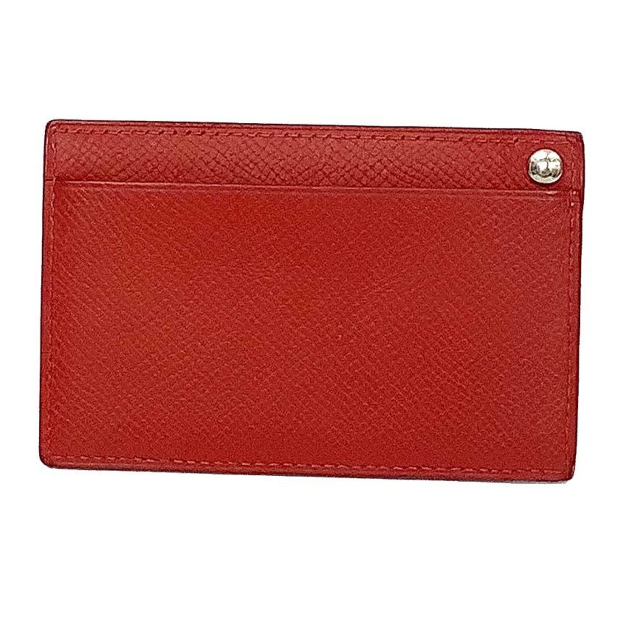 Hermes Hermes Business Card Holder Case Choo Red □ J Stamp Size ONE SIZE - 1 Thumbnail