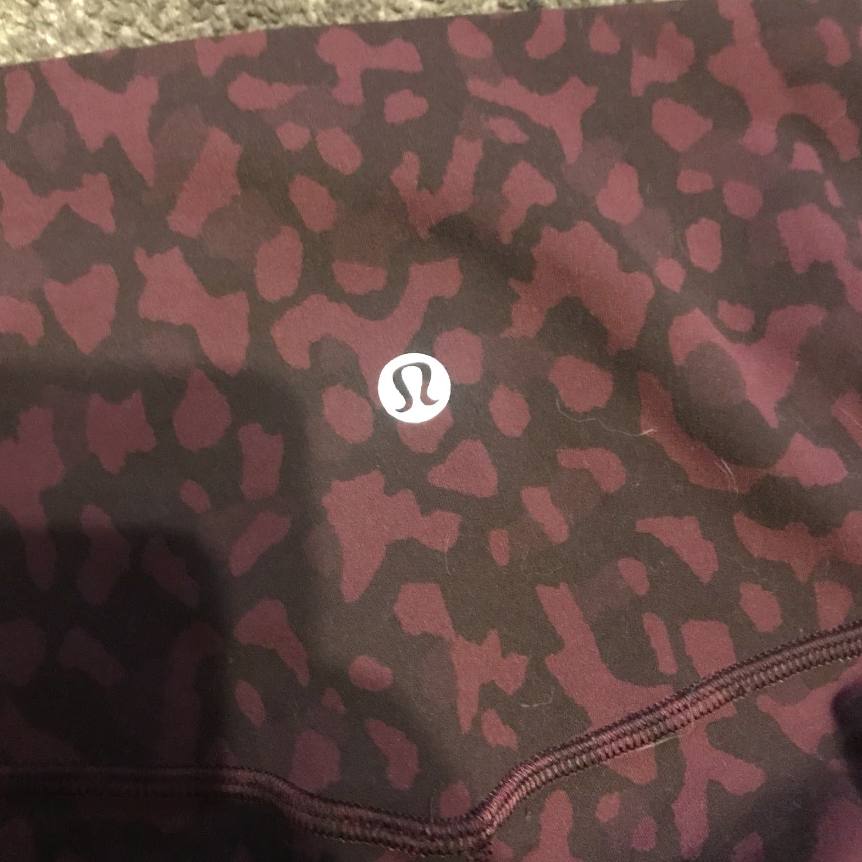 Lululemon VINTAGE Lululemon Align Leggings Camouflage Burgundy 2 Womens Camouflage Pattern Activewear Leggings Womens 2 Burgundy Camouflage Lululemon Align Size 26" / US 2 / IT 38 - 3 Thumbnail