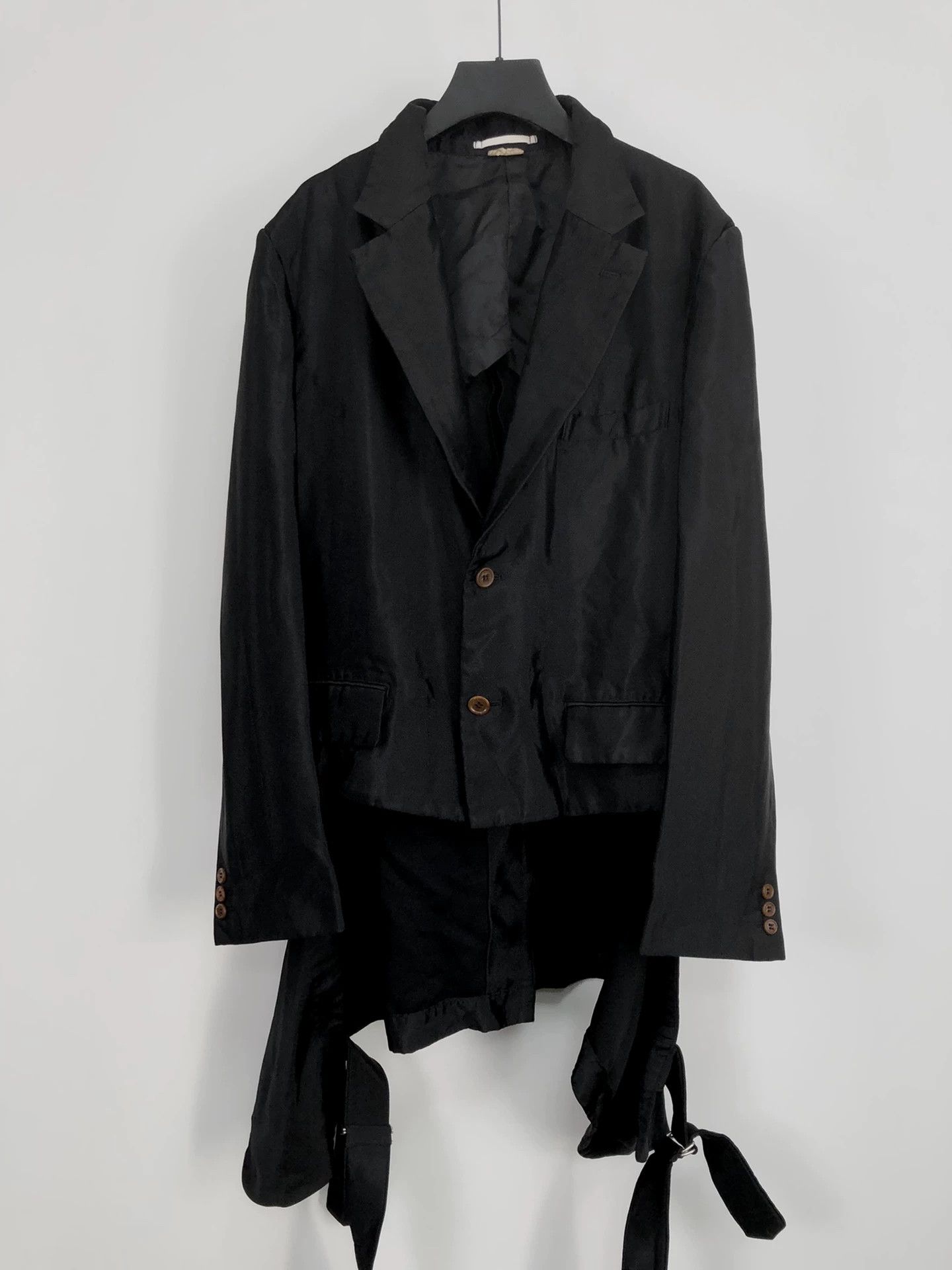 Comme des Garcons CDG 20ss Deformed Strap Blazer Men's Black L Size US L / EU 52-54 / 3 - 5 Thumbnail