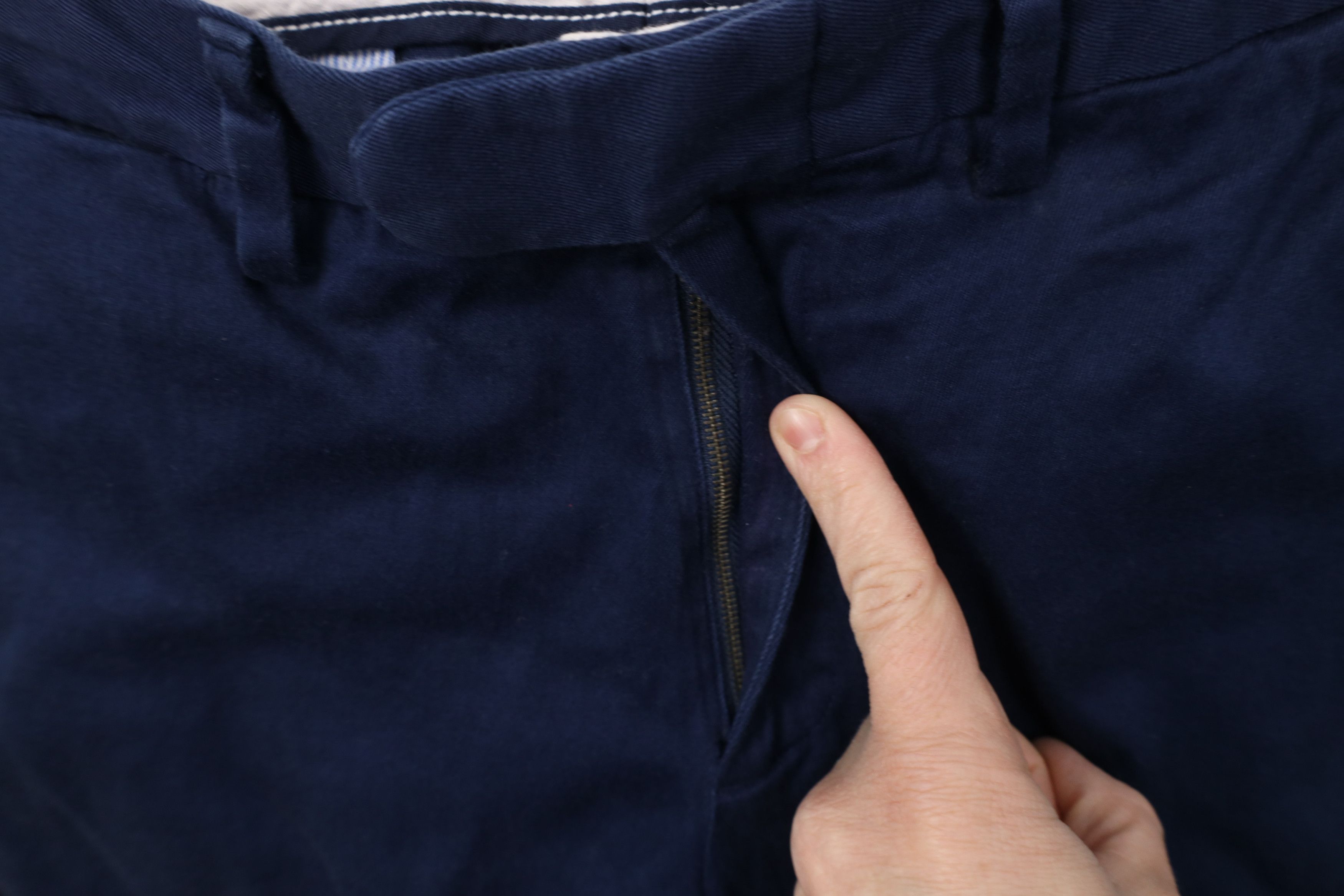 J.Crew J Crew Bowery Slim Fit Chino Pants Trousers Navy Blue Size US 31 - 6 Thumbnail
