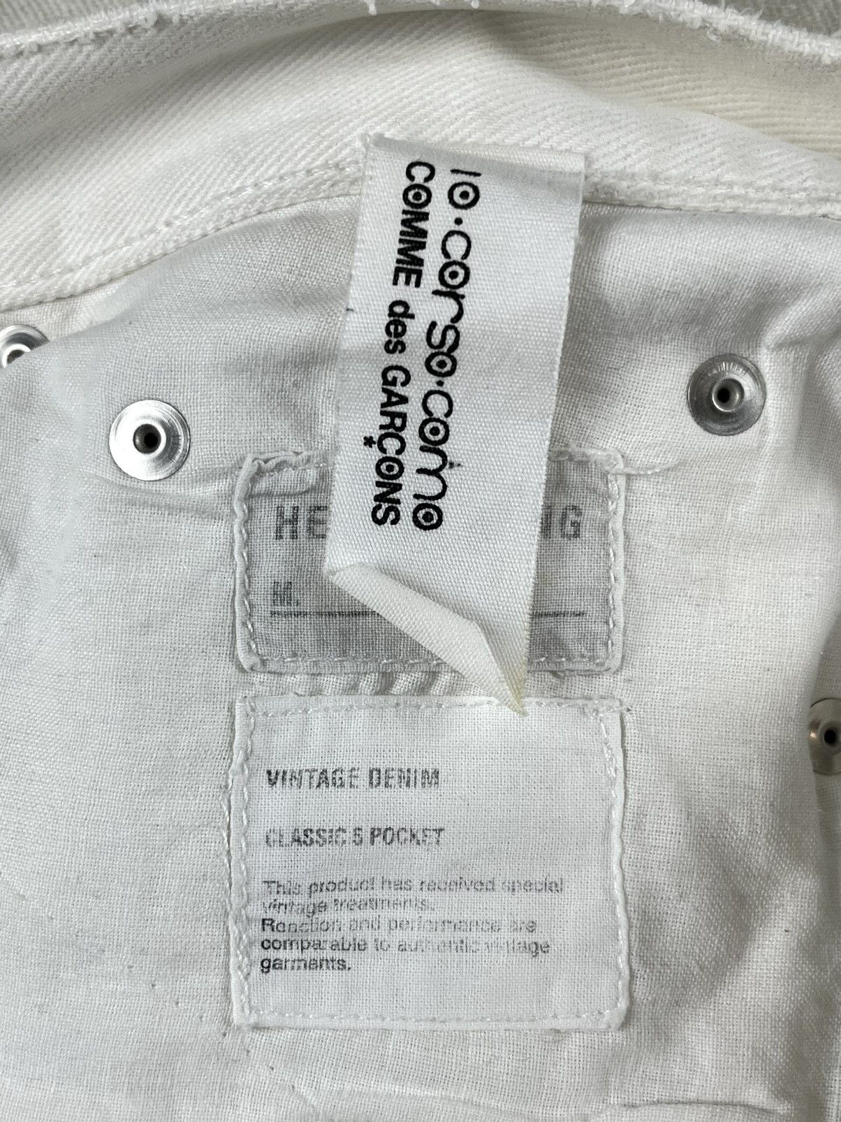 Helmut Lang SS03 Helmut Lang Dirty White Painter Denim Jeans Size US 30 / EU 46 - 9 Thumbnail