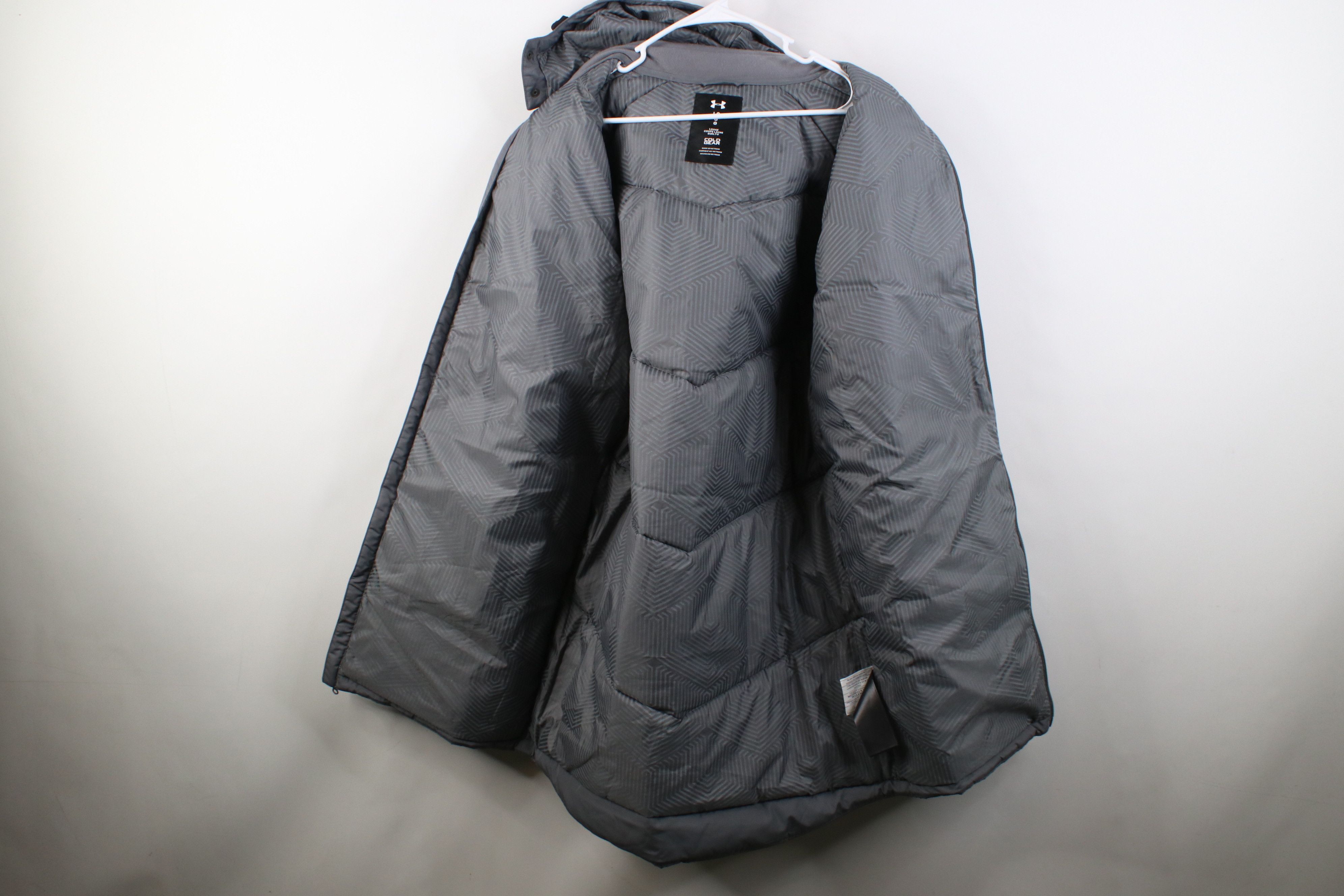 Under Armour Under Armour ColdGear Loose Hooded Parka Jacket Gray Size US L / EU 52-54 / 3 - 11 Thumbnail