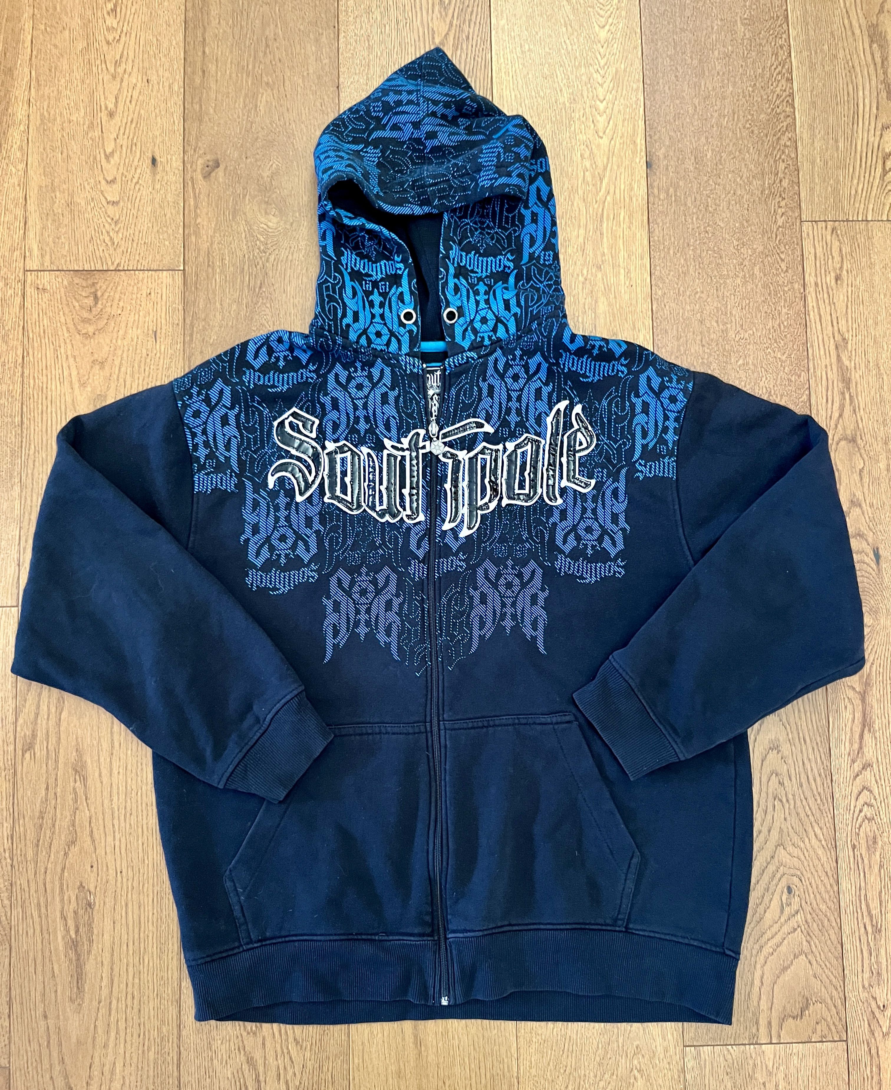 Southpole Vintage Y2K Southpole Cyber Grunge Tribal Zip Hoodie XL Size US XL / EU 56 / 4 - 2 Thumbnail