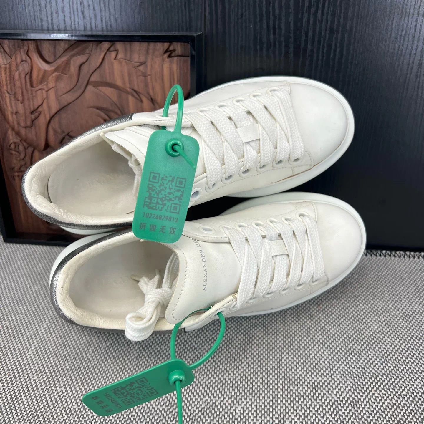 Alexander McQueen McQueen Silver Tail Sneakers - Size 36.5 Size US 5.5 / IT 35.5 - 5 Thumbnail